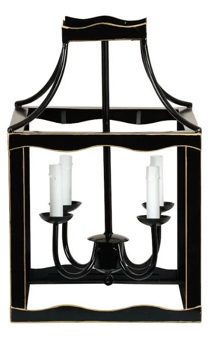 Medium Lantern in Black and Gold - The Mayfair Hall