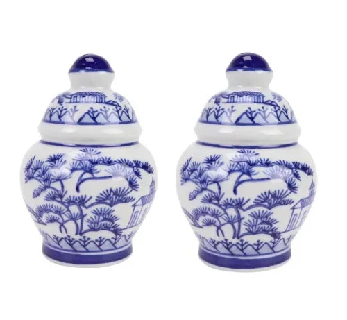 Floral and Village Salt and Pepper Shaker - The Mayfair Hall