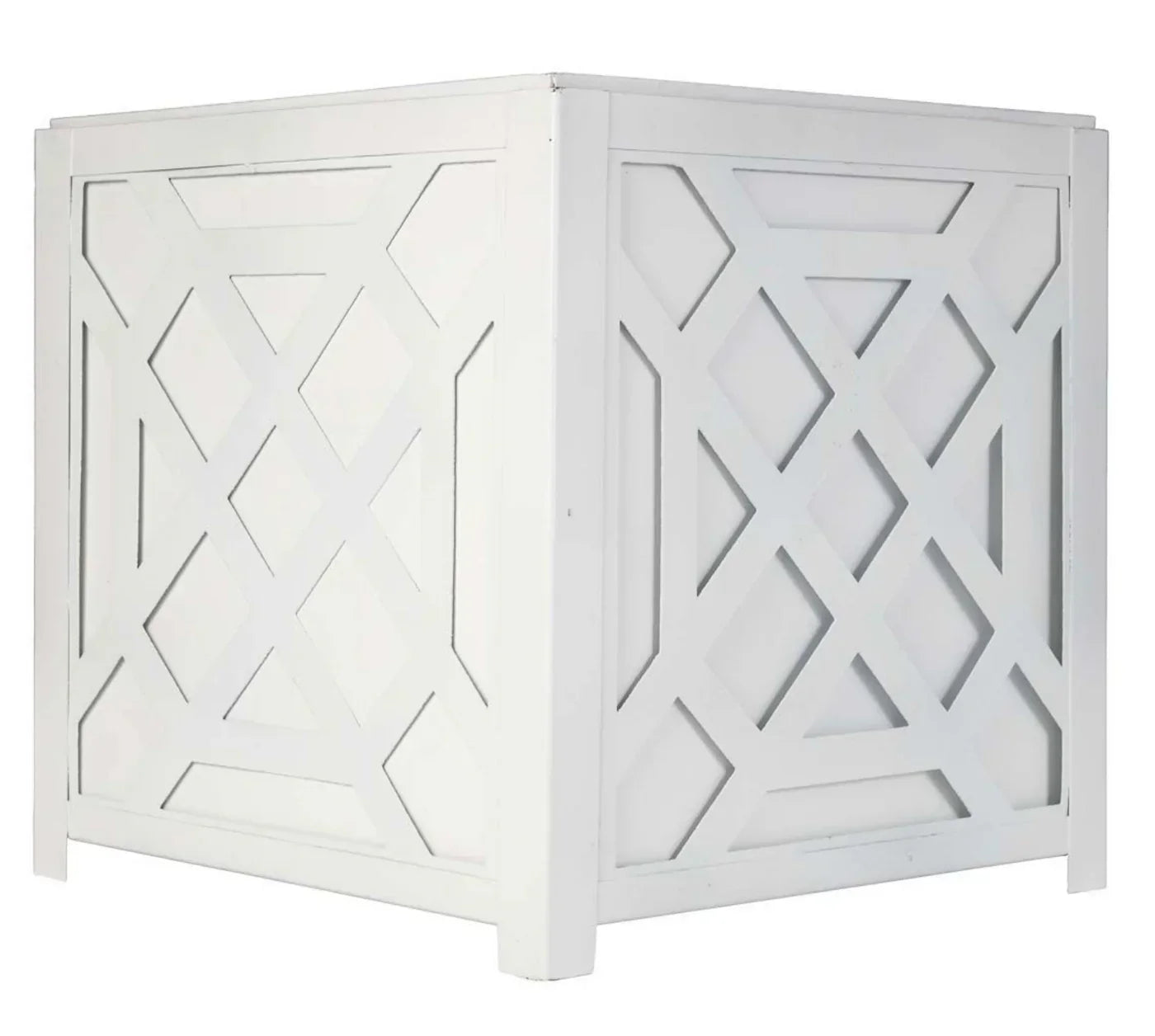 White Chippendale Planter - The Mayfair Hall
