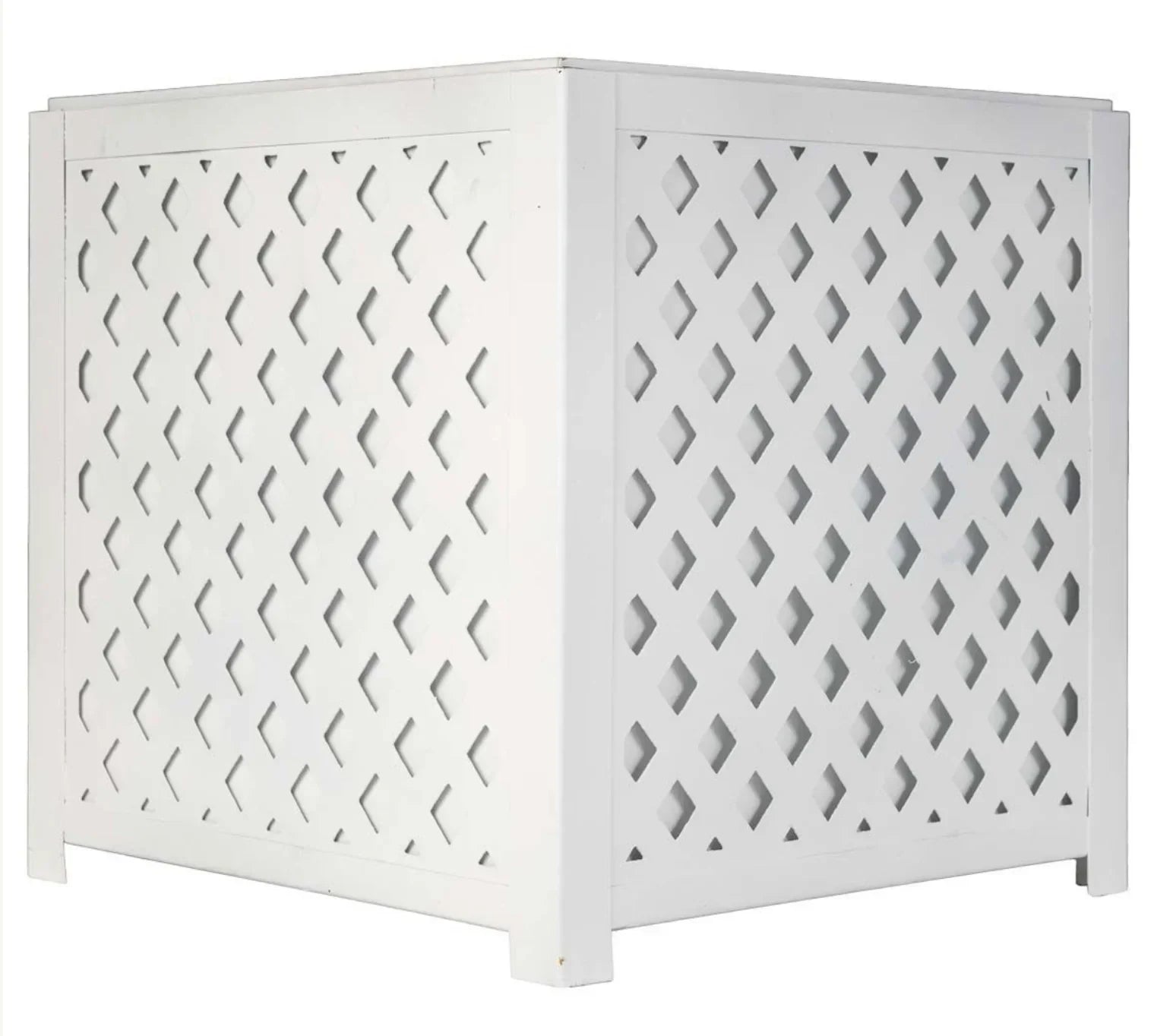 White Lattice Planter - The Mayfair Hall