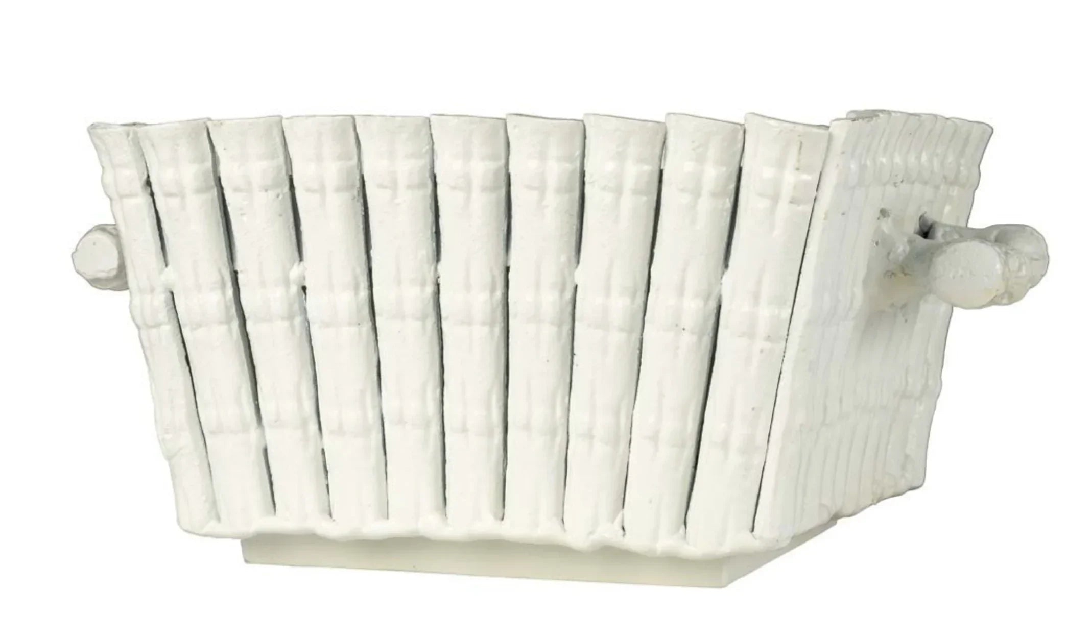 White Bamboo Planter - The Mayfair Hall