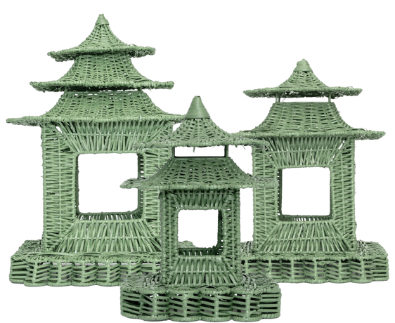 Spring Green Scalloped Pagoda (3 Sizes)