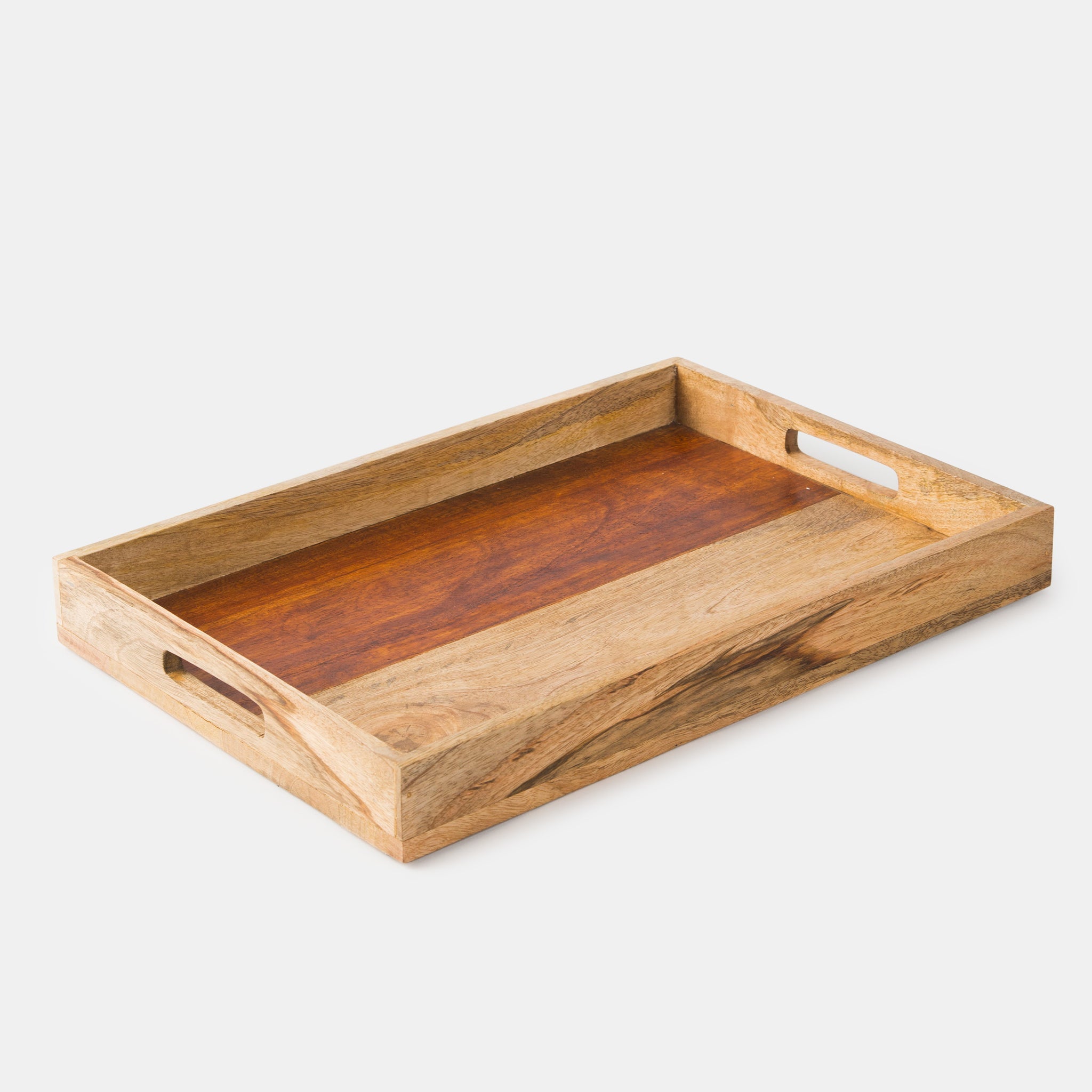 Rustic Elegance Two-Tone Serving Tray