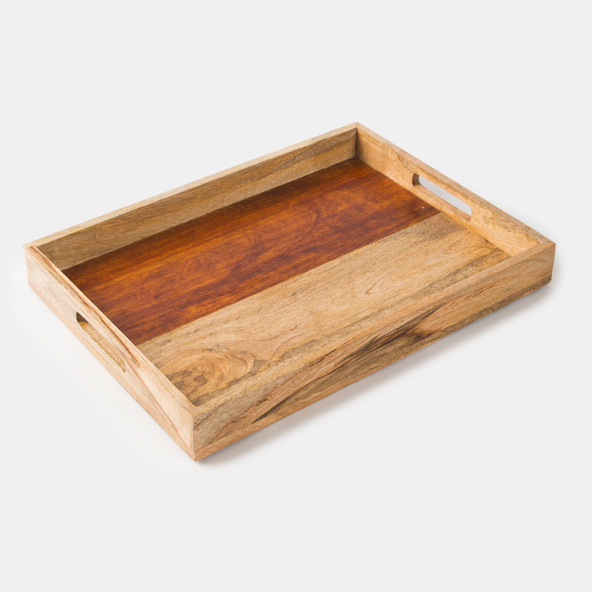 Rustic Elegance Two-Tone Serving Tray