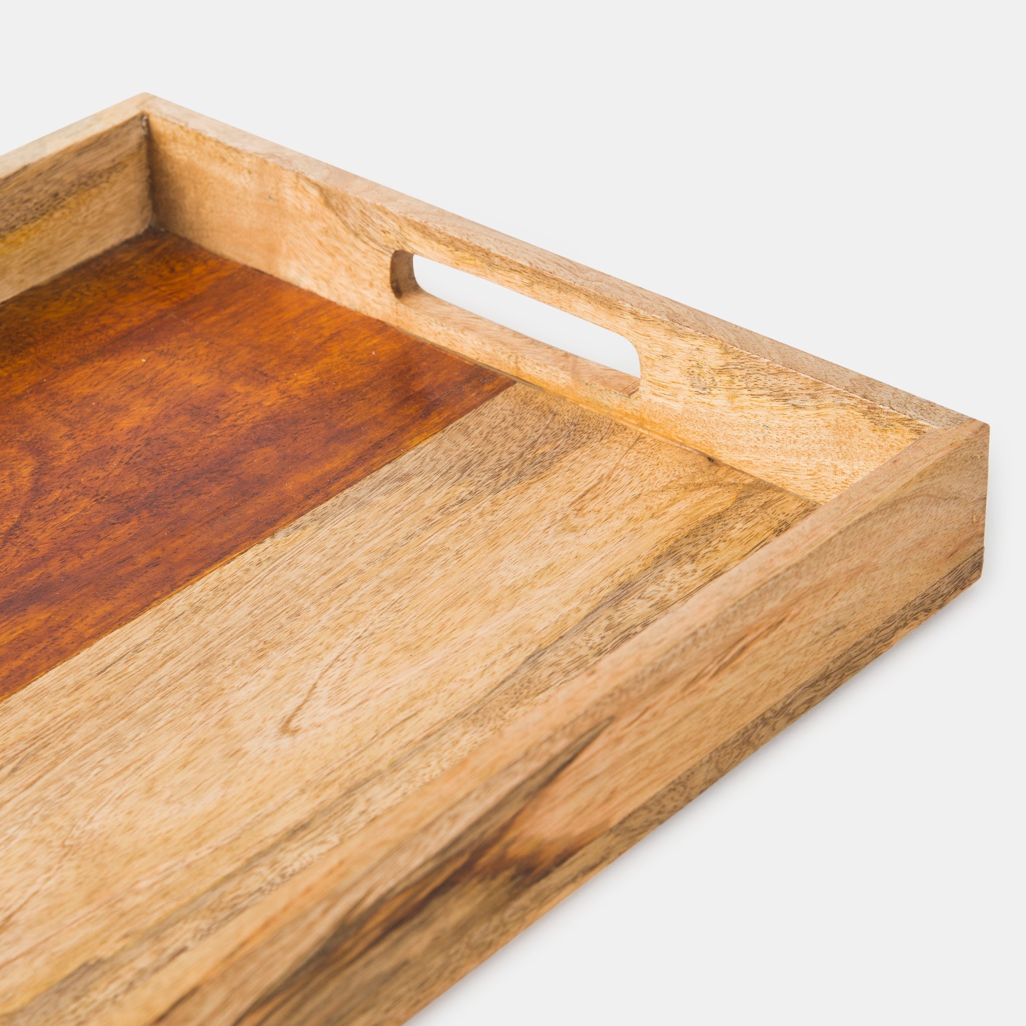Rustic Elegance Two-Tone Serving Tray