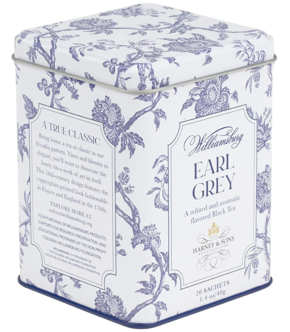 Williamsburg Earl Grey, Tin of 20 Sachets
