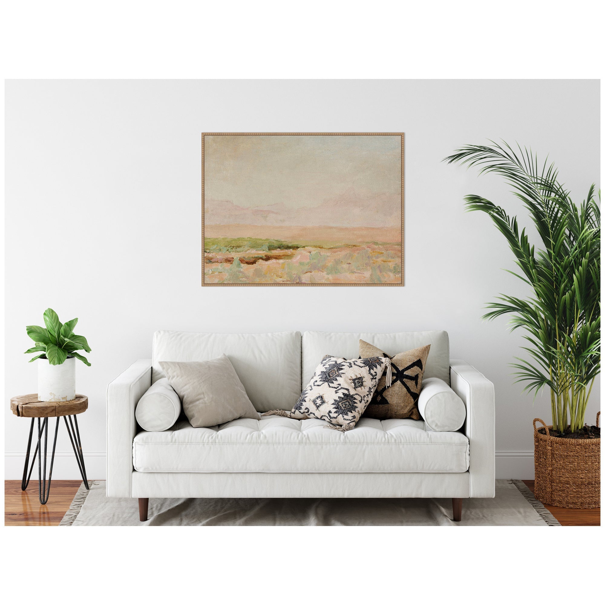 Desert from Kislovodsk to Samarkand Jan Ciaglinski by Nostalgia Prints Framed Canvas Wall Art Print