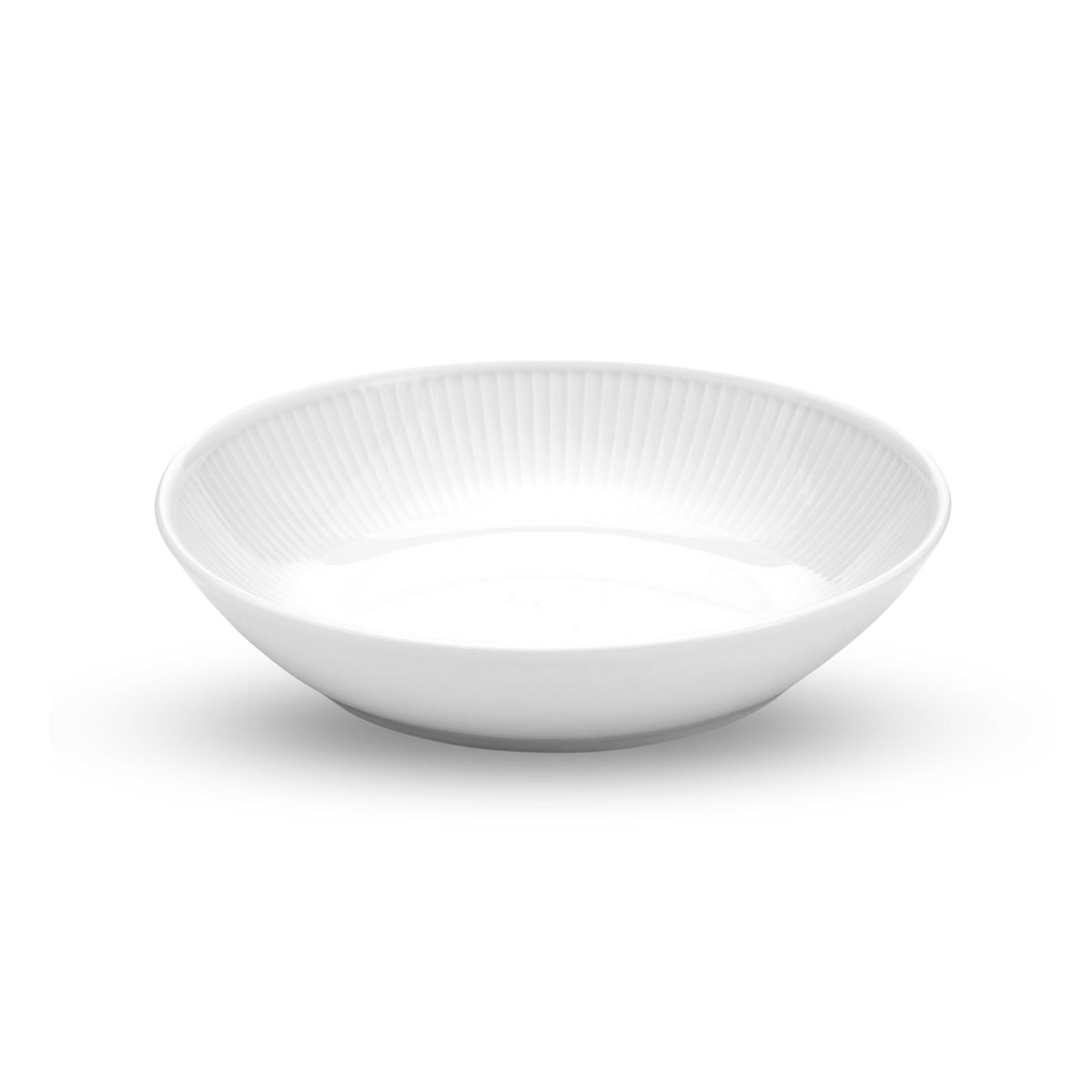 Plisse Shallow Porcelain Bowls by Pillivuyt — Sets of 4