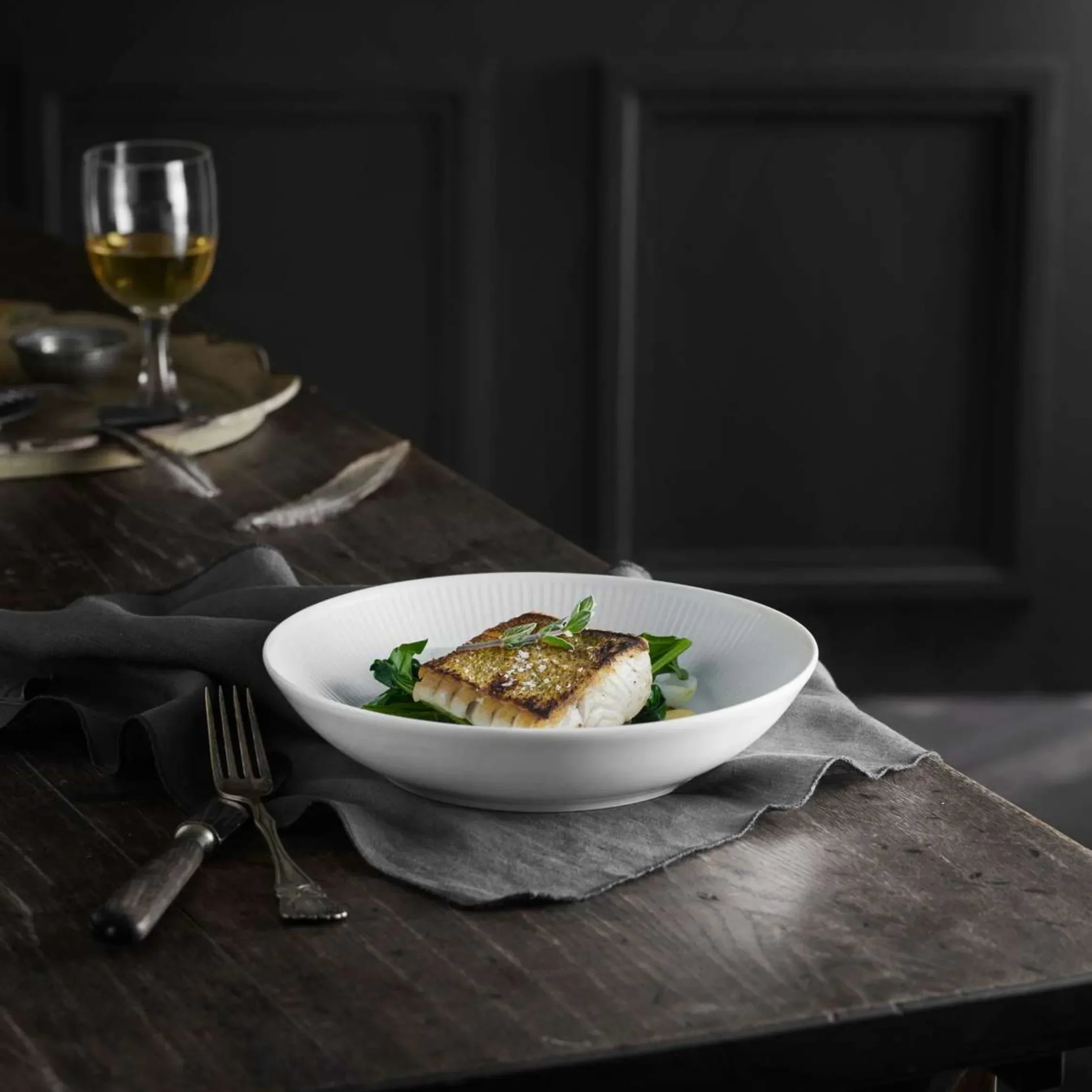 Plisse Shallow Bowl, Set of 4 - The Mayfair Hall