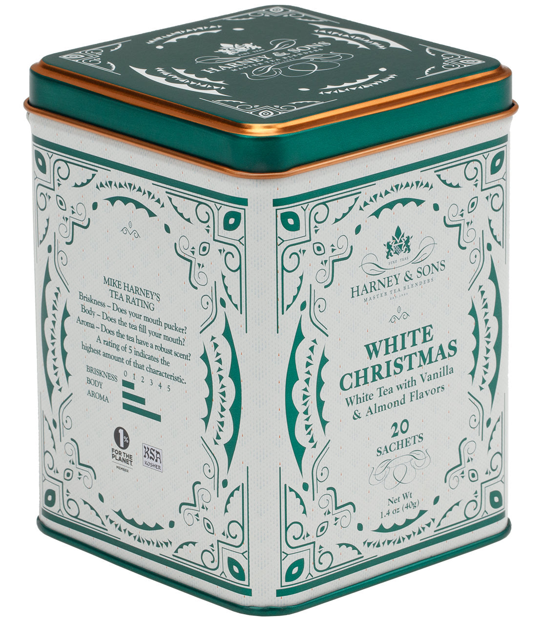 White Christmas Tea, Tin of 20 Sachets