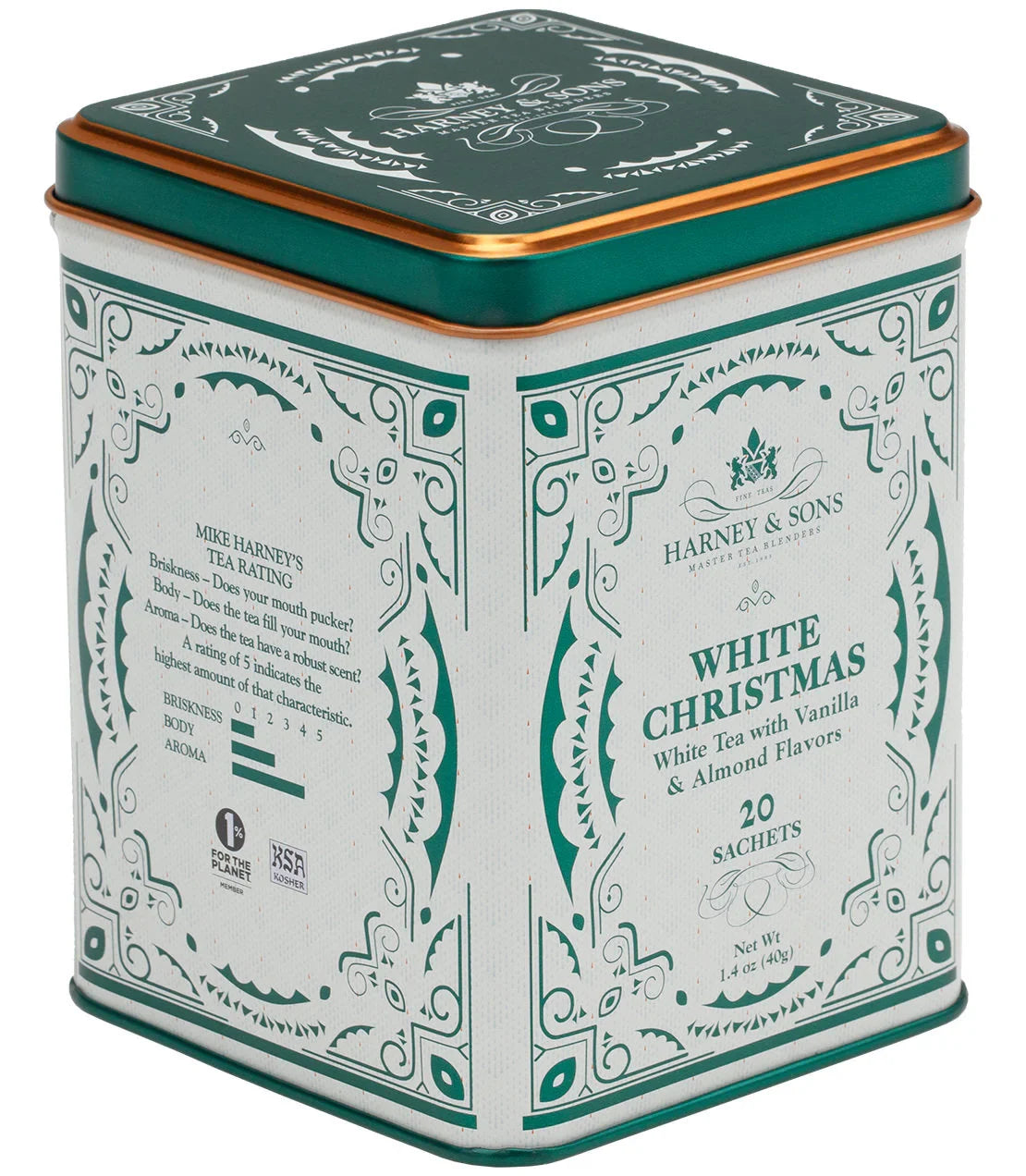 White Christmas Tea, Tin of 20 Sachets