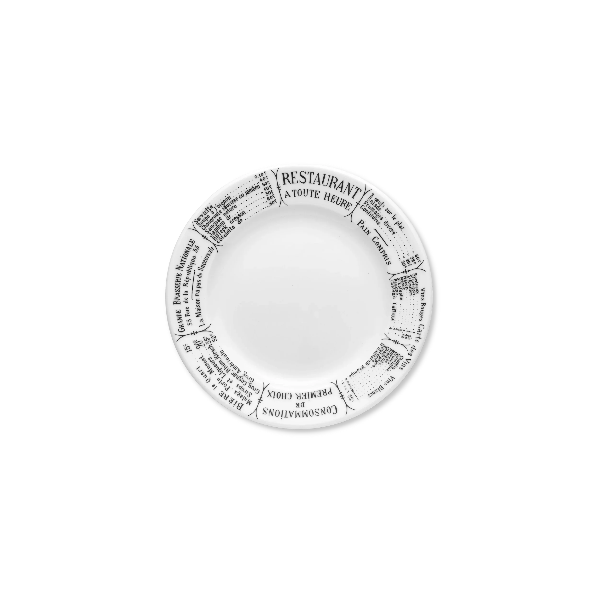 Brasserie Plates, Sets of 4 - The Mayfair Hall