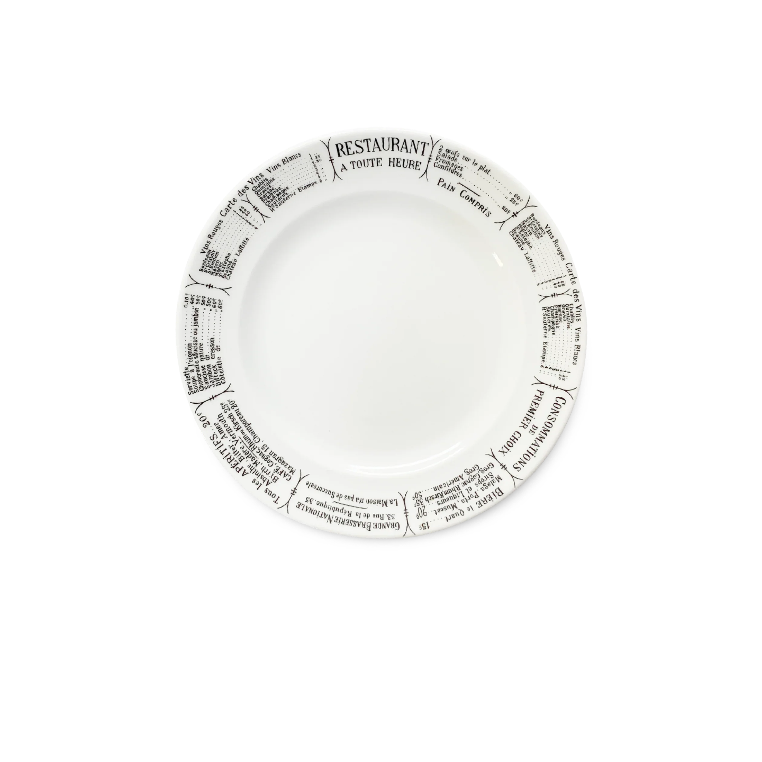 Brasserie Plates, Sets of 4 - The Mayfair Hall