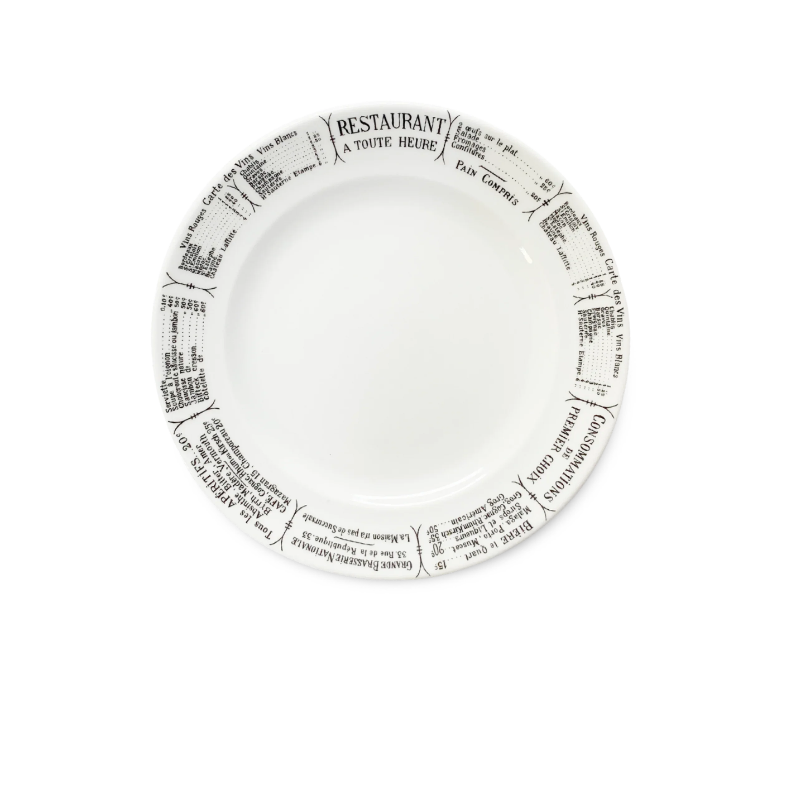 Brasserie Plates, Sets of 4 - The Mayfair Hall