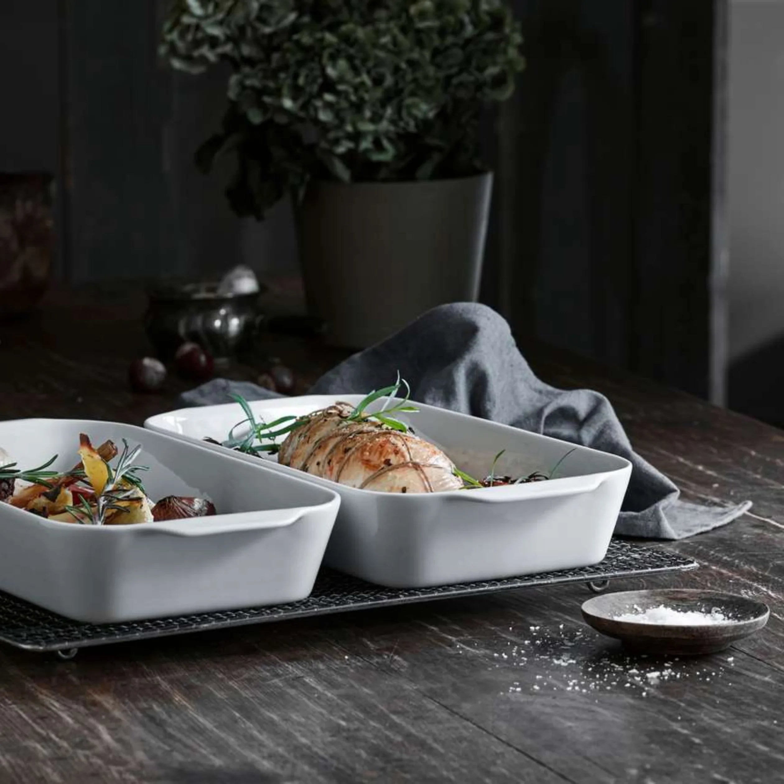 Deep Rectangular Eared Roasters - The Mayfair Hall