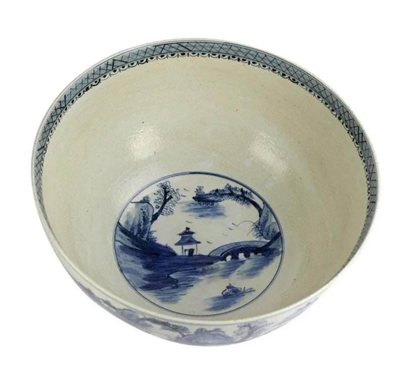 Large Village Scene Bowl - The Mayfair Hall