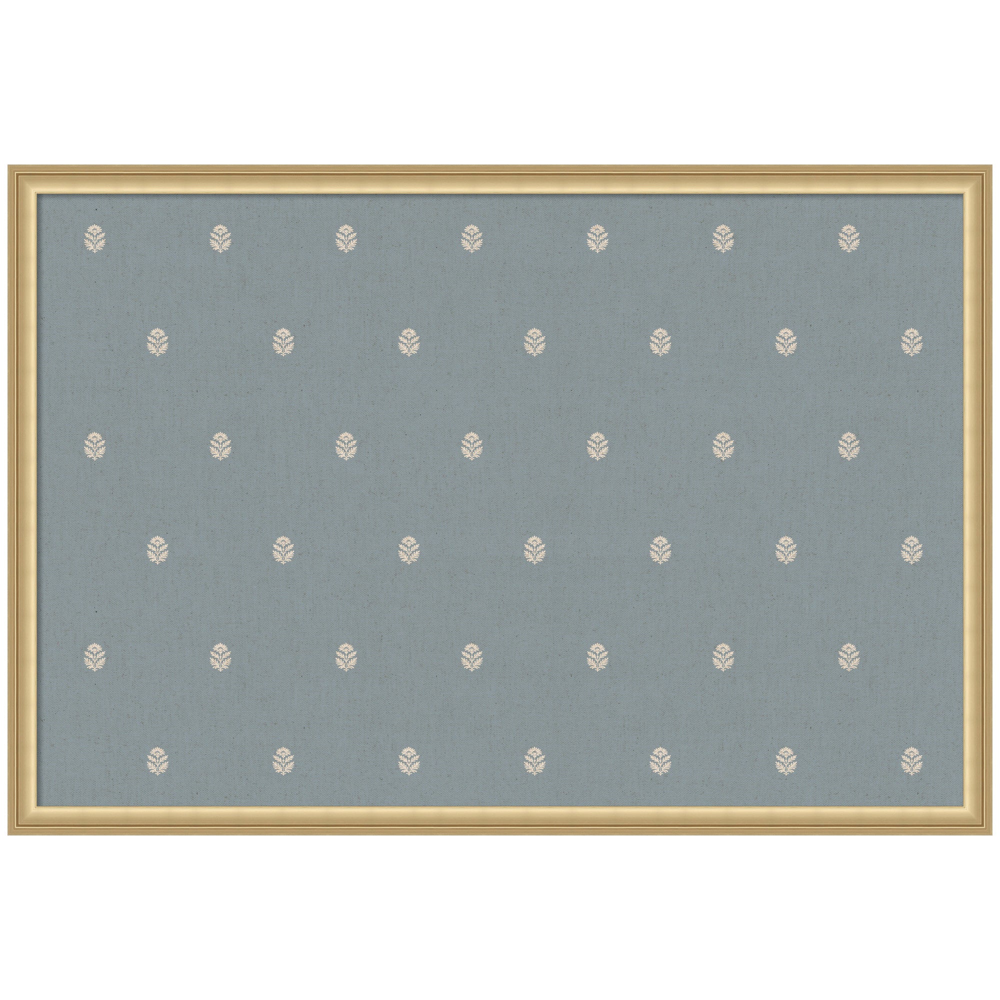 Pinboard Blue Botanical Block Print