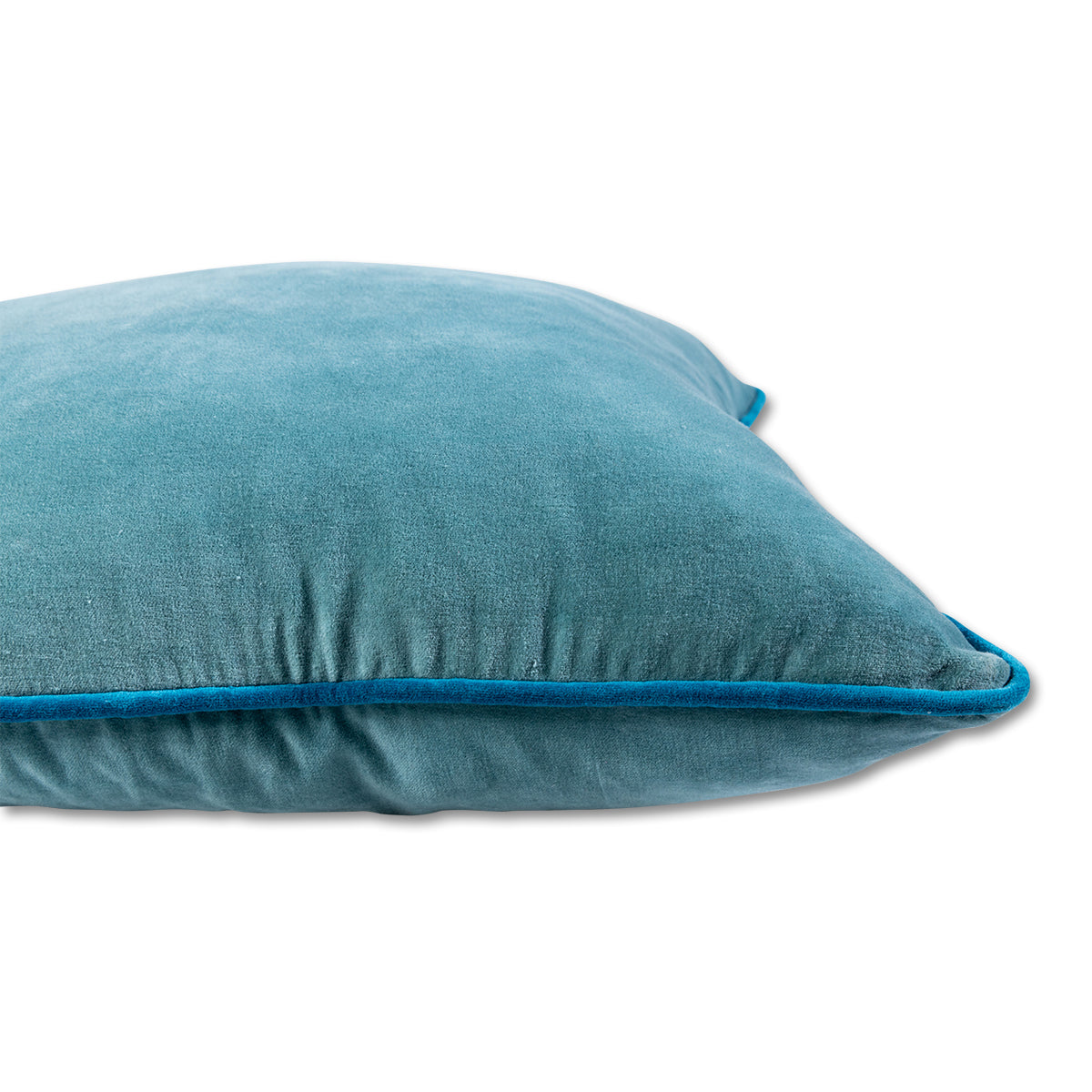 Charliss Velvet Pillow - Aqua + Peacock