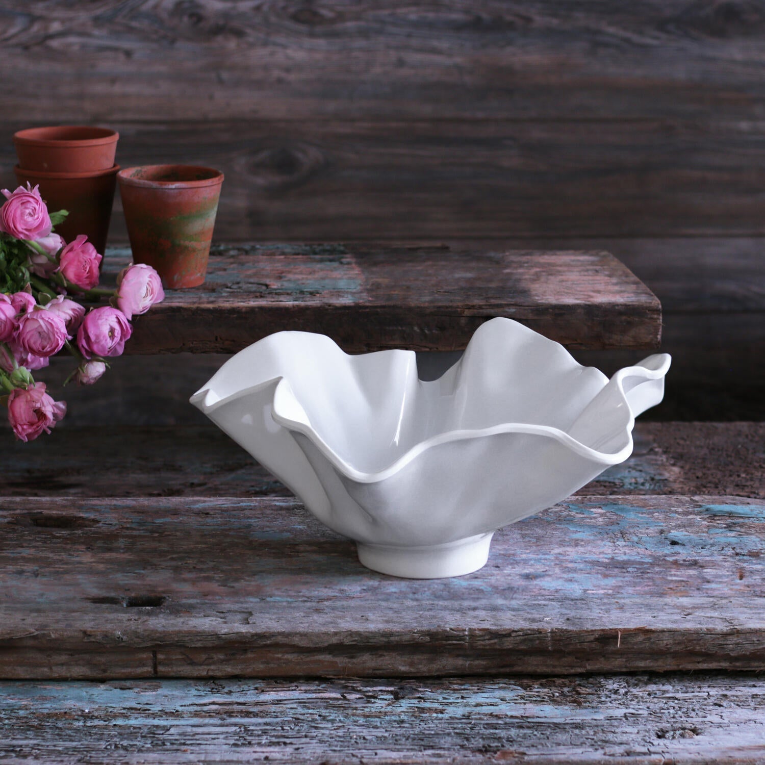 VIDA Bloom Wine Bucket (White)