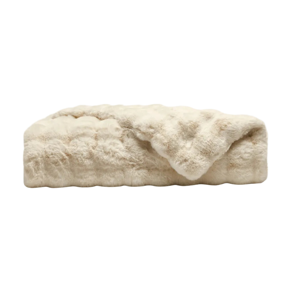 Bubble Faux Fur Cuddle Blanket by Cozy Earth