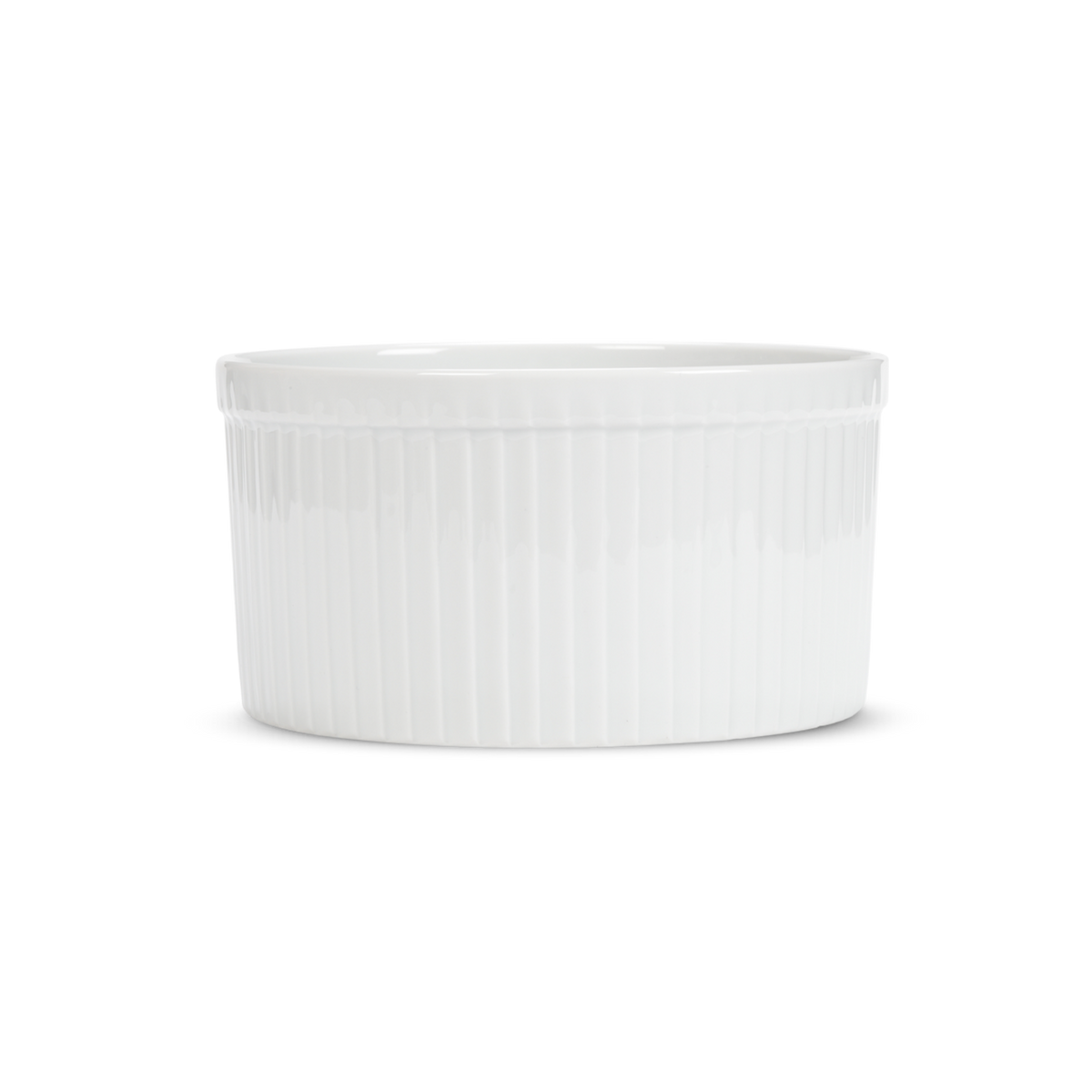 Classic Deep Pleated Porcelain Soufflé Dishes by Pillivuyt