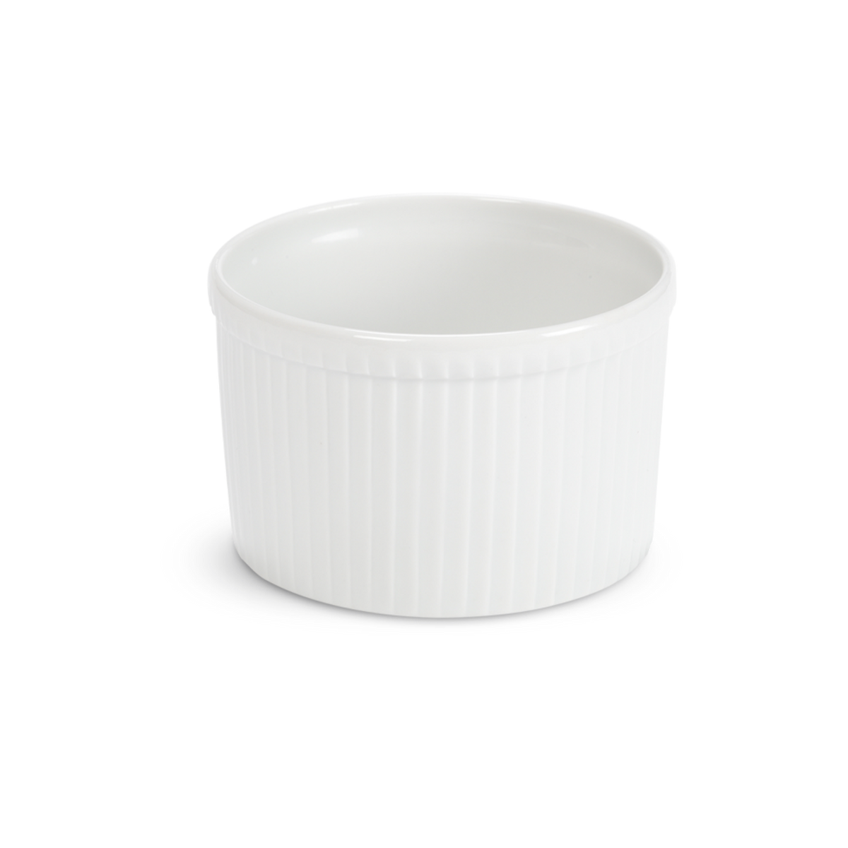 Classic Pleated Individual Porcelain Soufflé Dishes by Pillivuyt — Set of 4