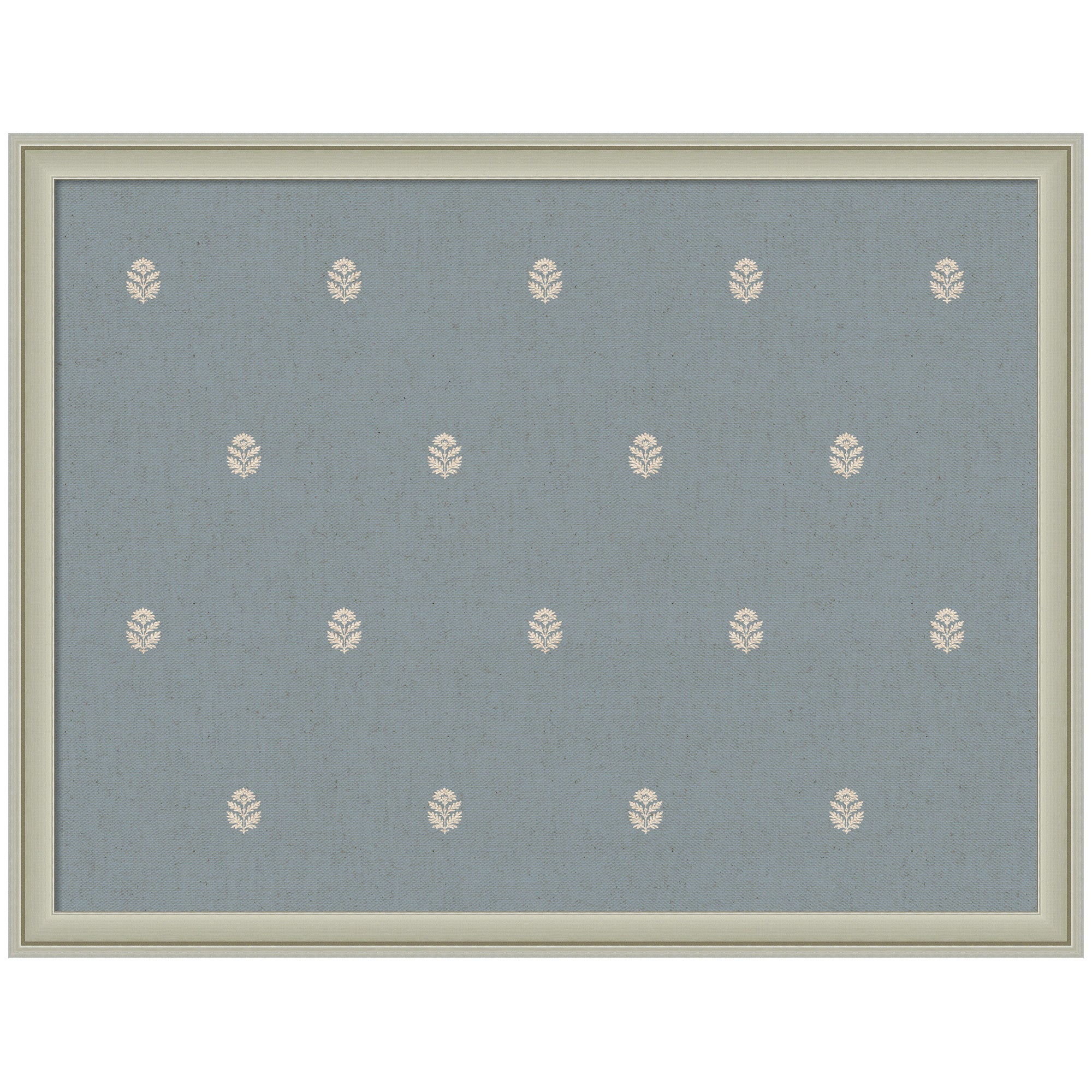 Pinboard Blue Botanical Block Print