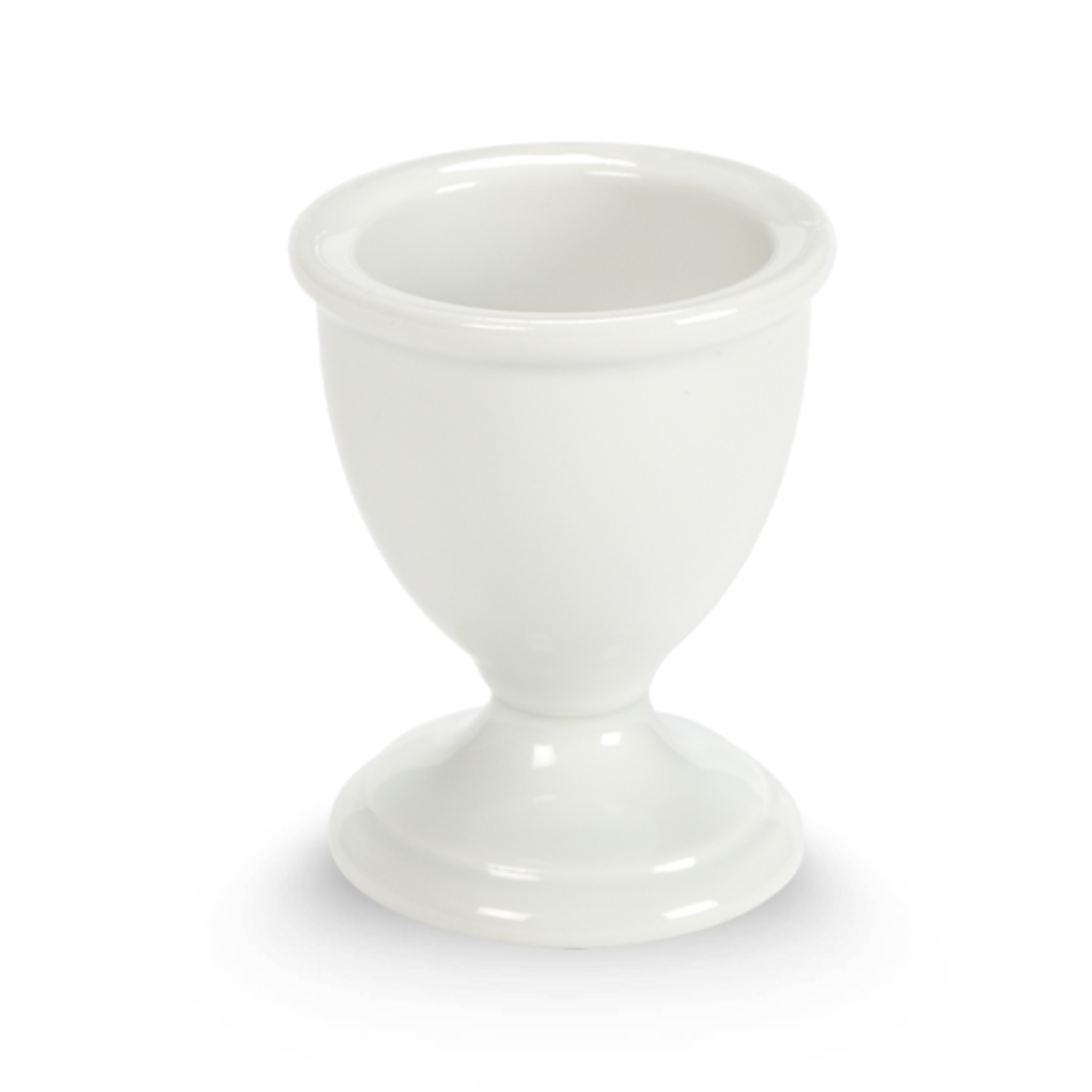 Classic Footed Porcelain Egg Cups by Pillivuyt — Set of 6