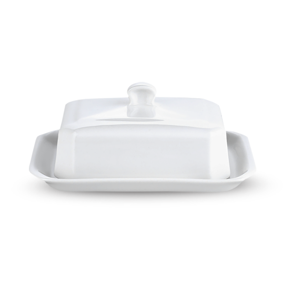 Classic European-Style Covered Porcelain Butter Tray by Pillivuyt