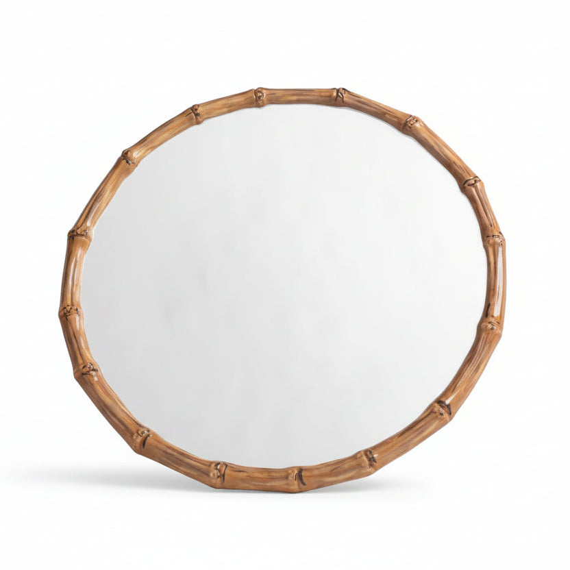 VIDA Bamboo 13" Charger Set of 4 (White and Natural)