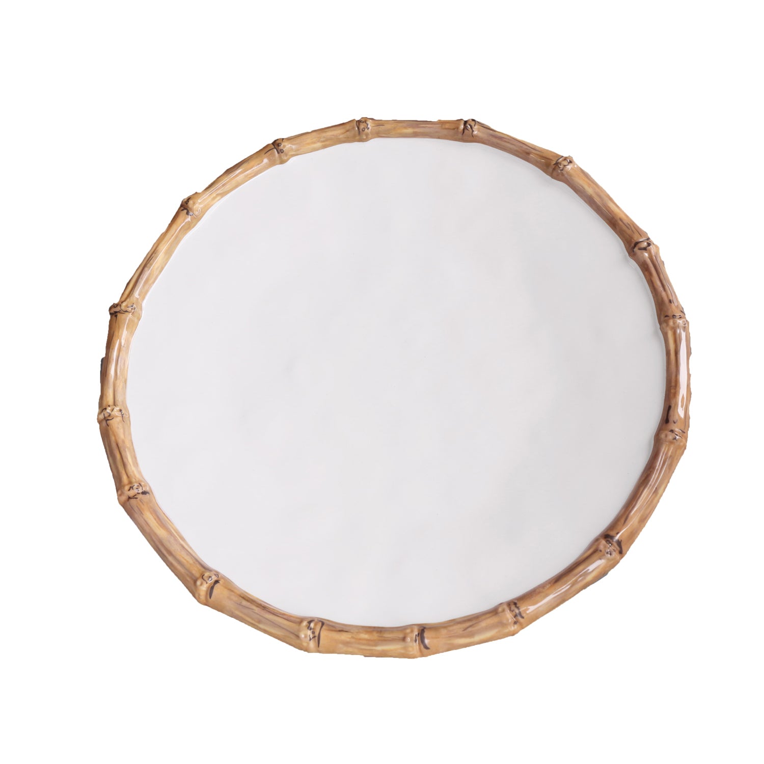 VIDA Bamboo Baguette Platter (White and Natural)