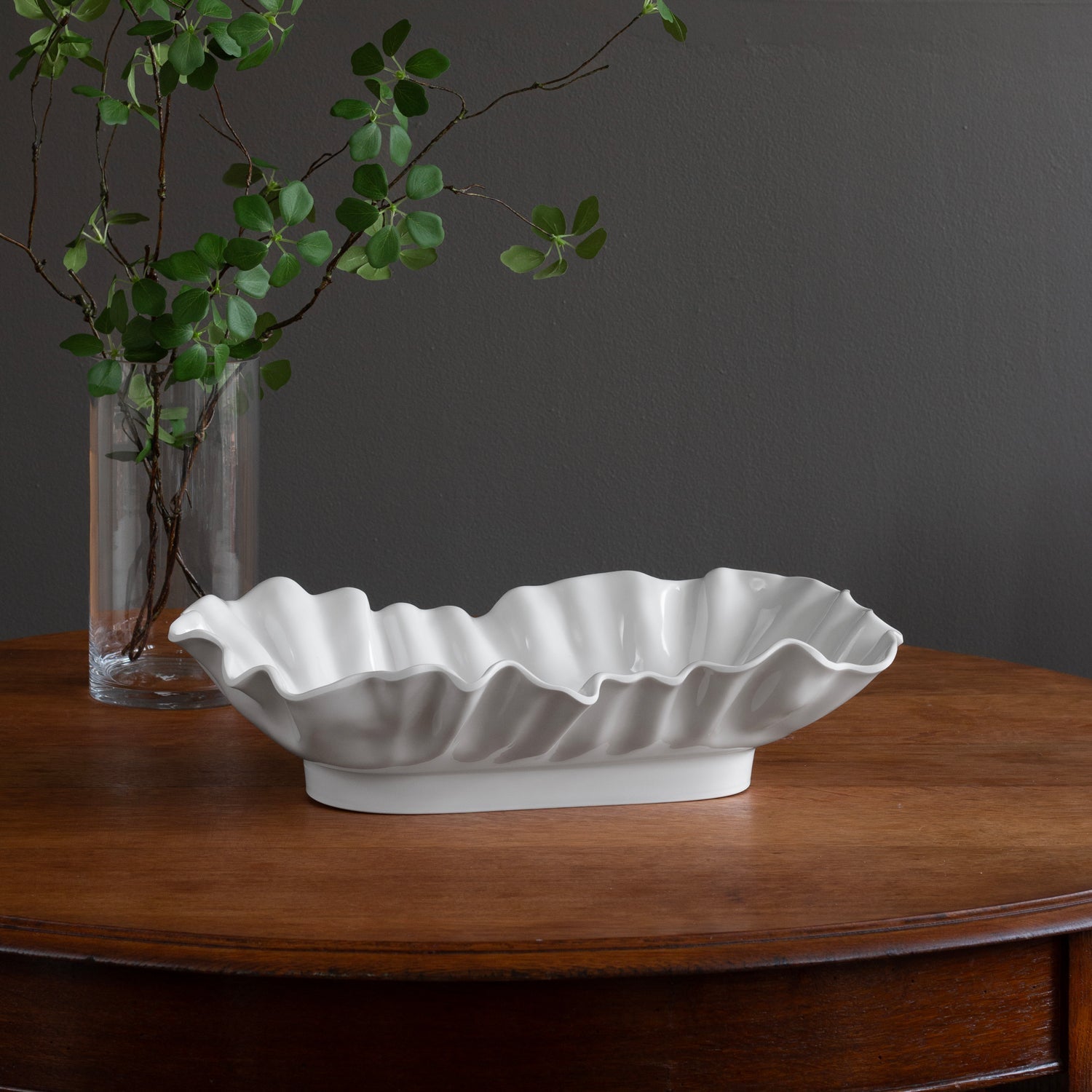 VIDA Bloom Large Rectangle Bowl (White)