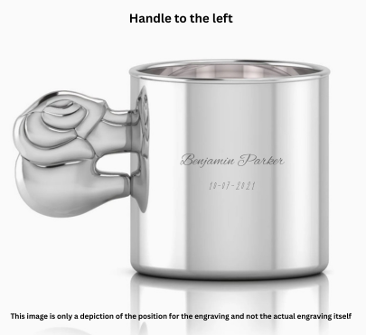 Krysaliis Sterling Silver Baby Cup - Elephant