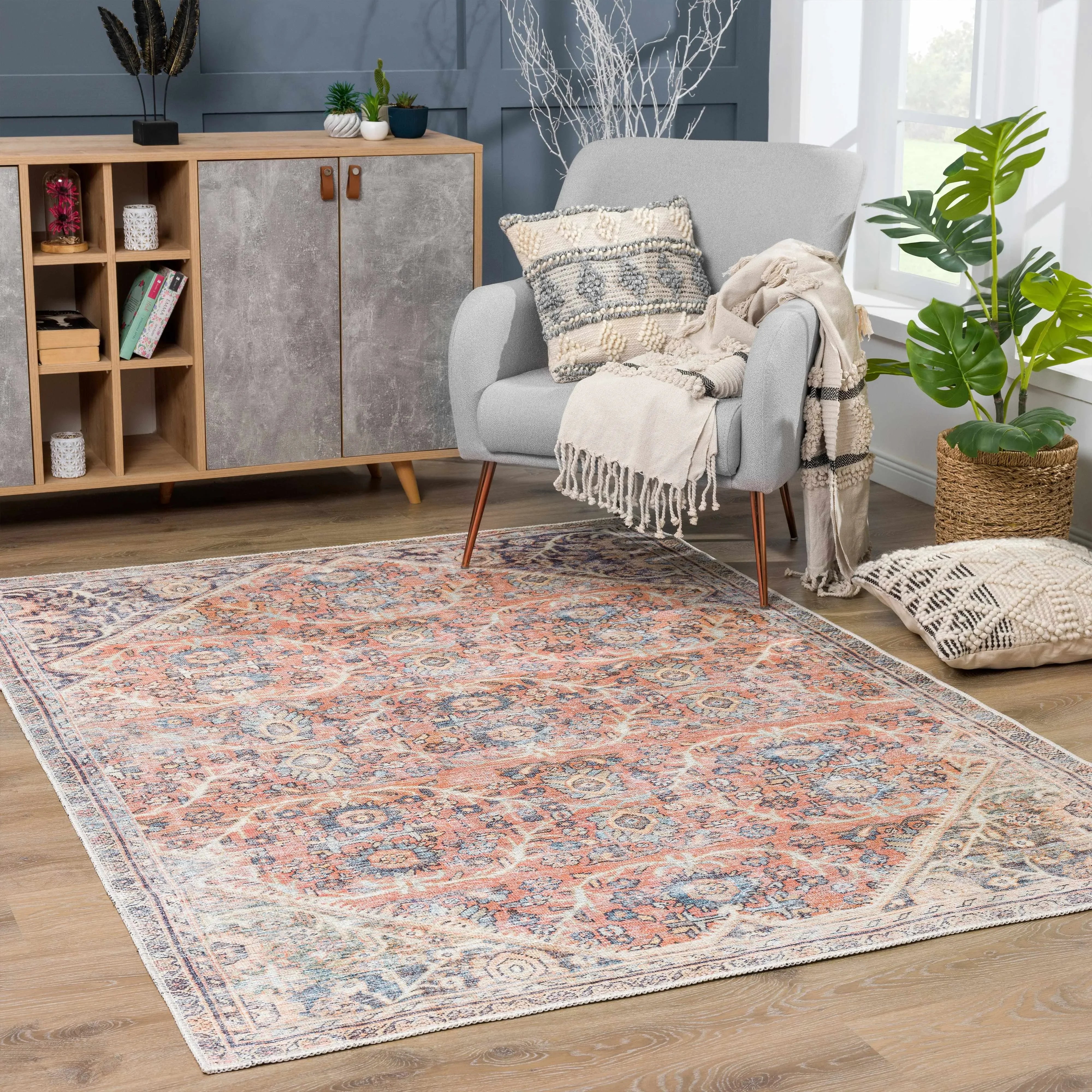 Konstantina Washable Traditional Rug - Limited Edition - The Mayfair Hall