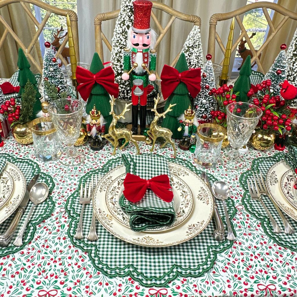 Bettina Placemat - Dark Green Gingham (Set of 4)