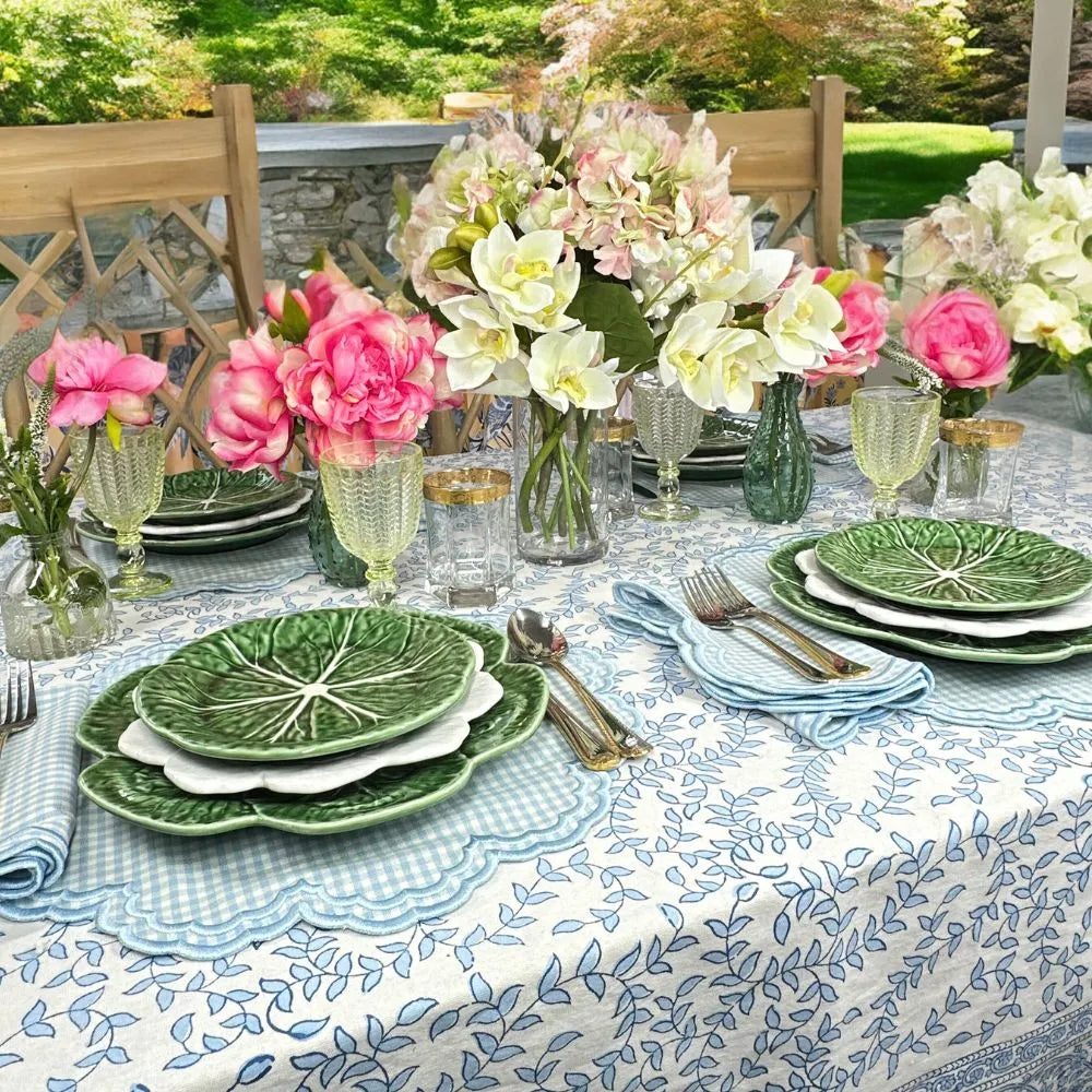 Bettina Napkin - Blue Gingham (Set of 4) - The Mayfair Hall