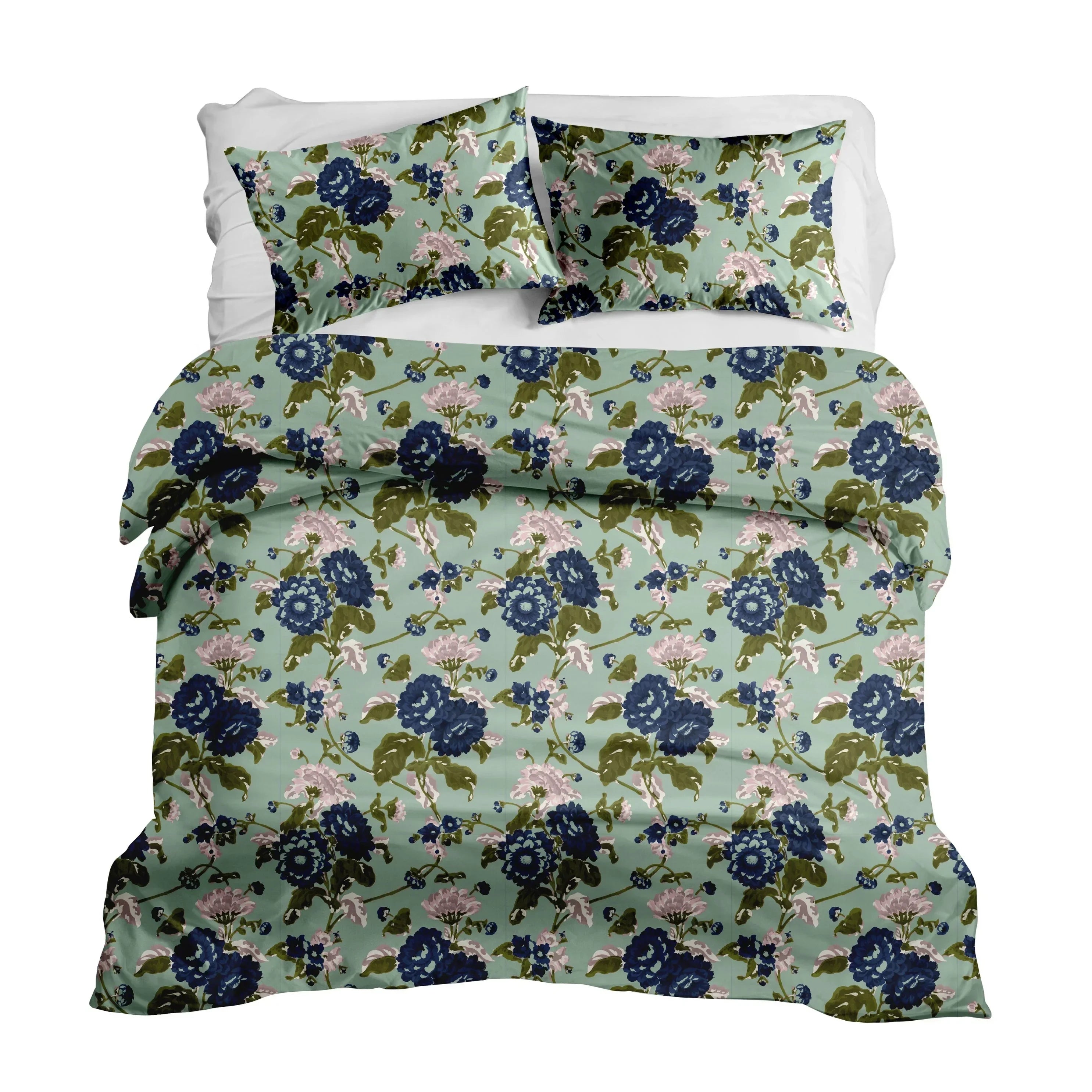 Britain in Seafoam Duvet Cover - The Mayfair Hall