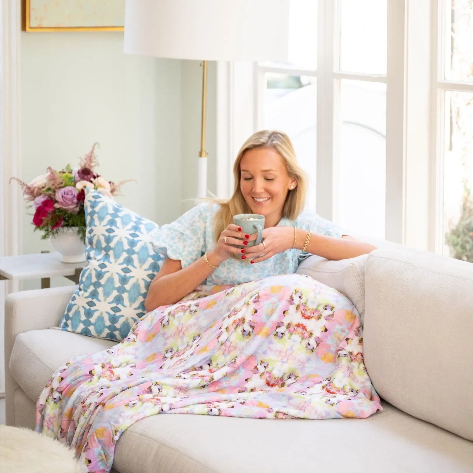 Brooks Avenue Pink Fleece Blanket - The Mayfair Hall