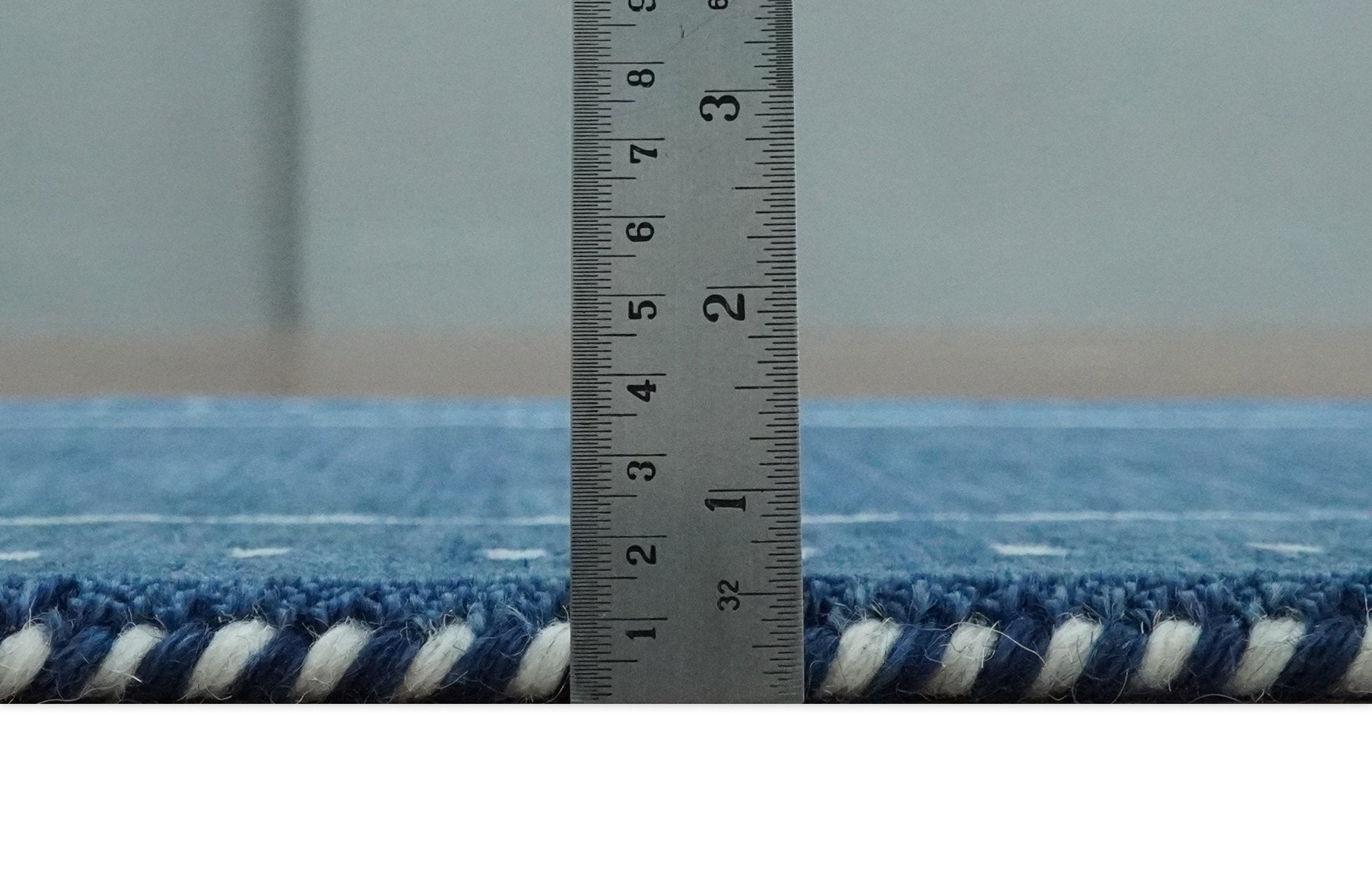 2x3, 8x10, 9x12, 10x14 and 12x15 Blue Hand Spun Wool Hand Loomed Southwestern Gabbeh Rug | QT24 - The Rug Decor