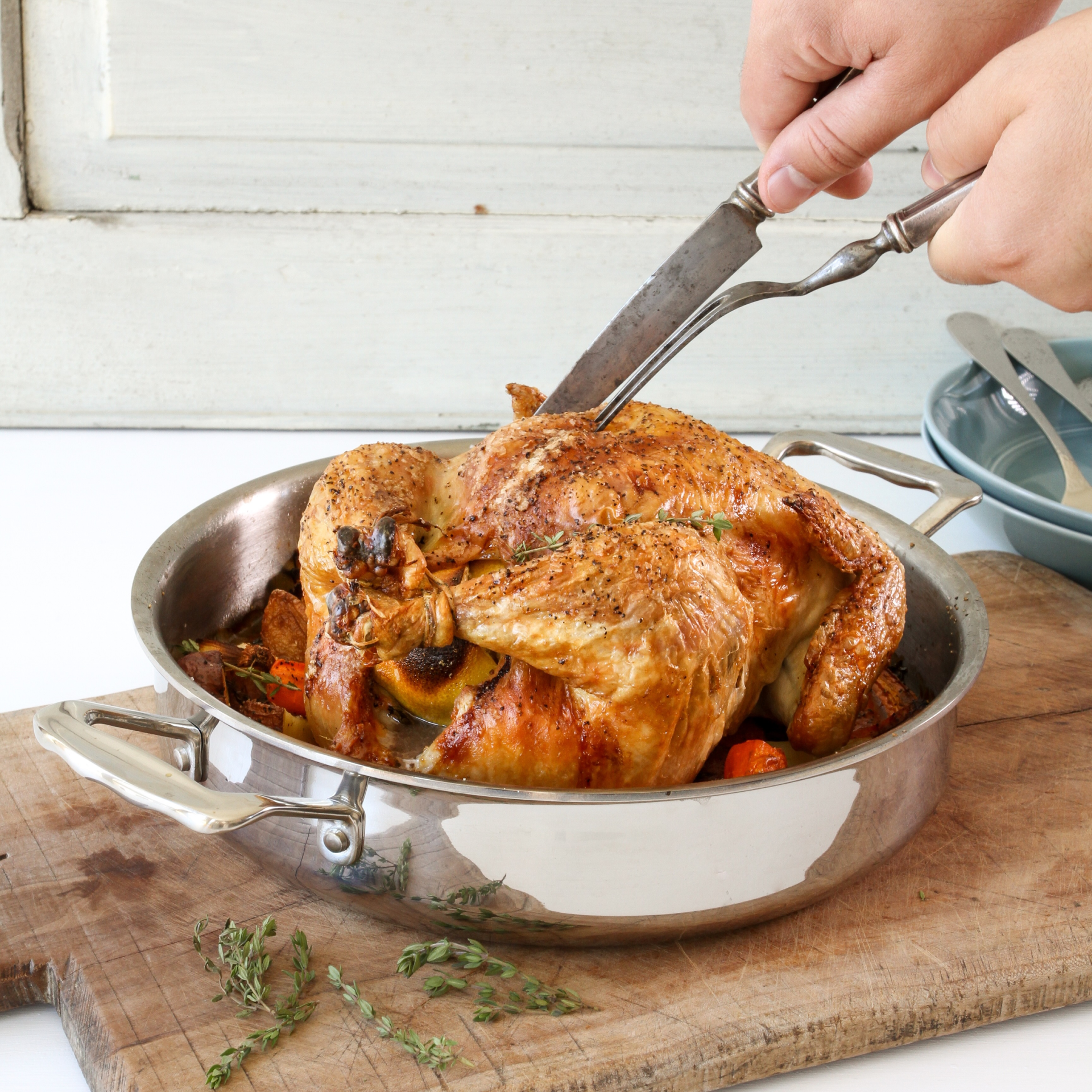 3-in-1 Roasting Pan with Handles