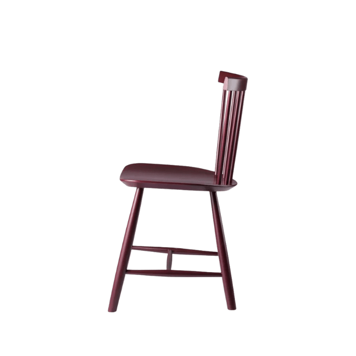 FDB Møbler J46 Dining Chair, Black Red Painted Beech