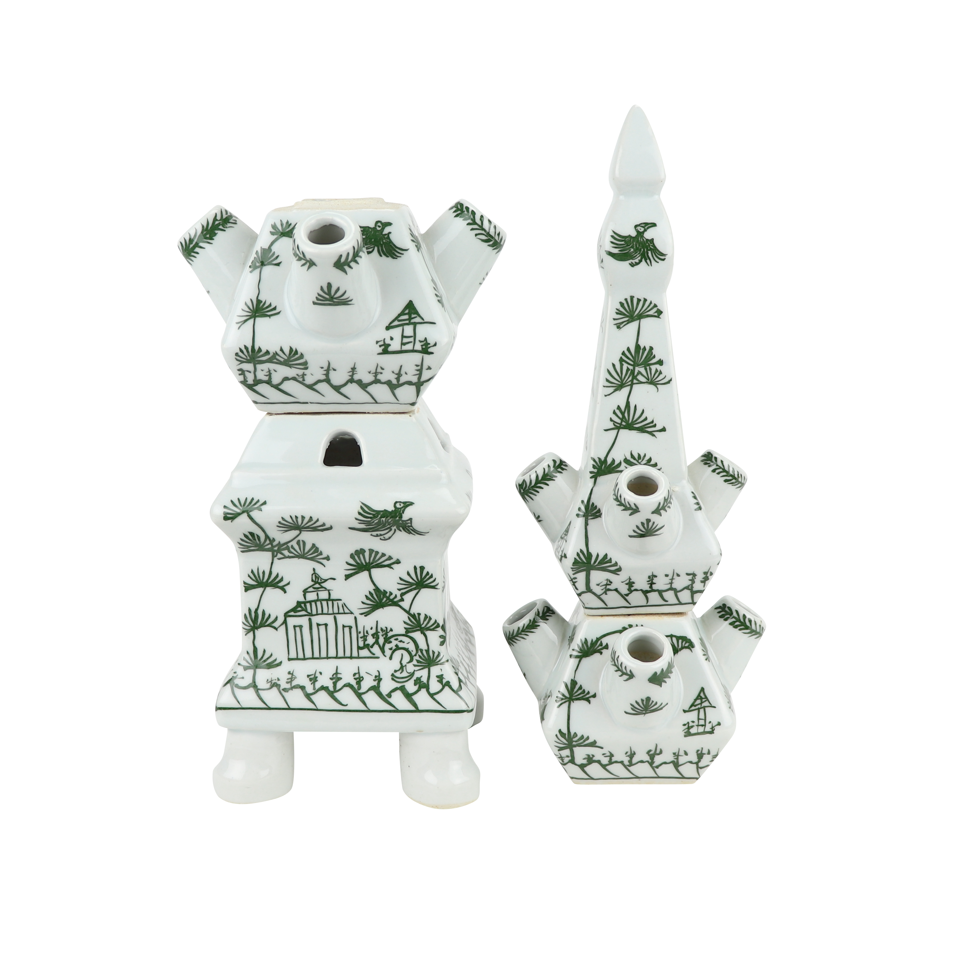 Green Village Scene Tulipiere