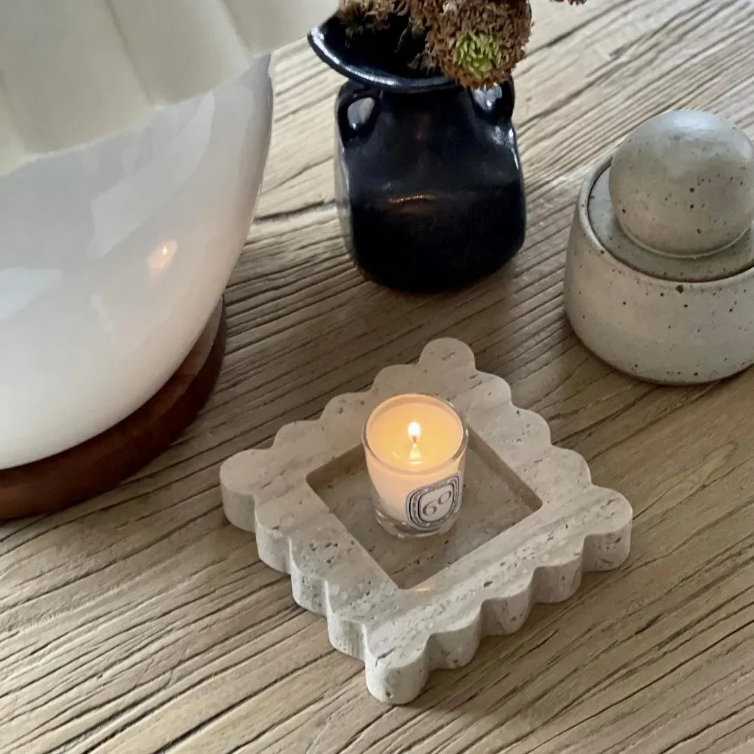 Marble Mini Box in Travertine - The Mayfair Hall
