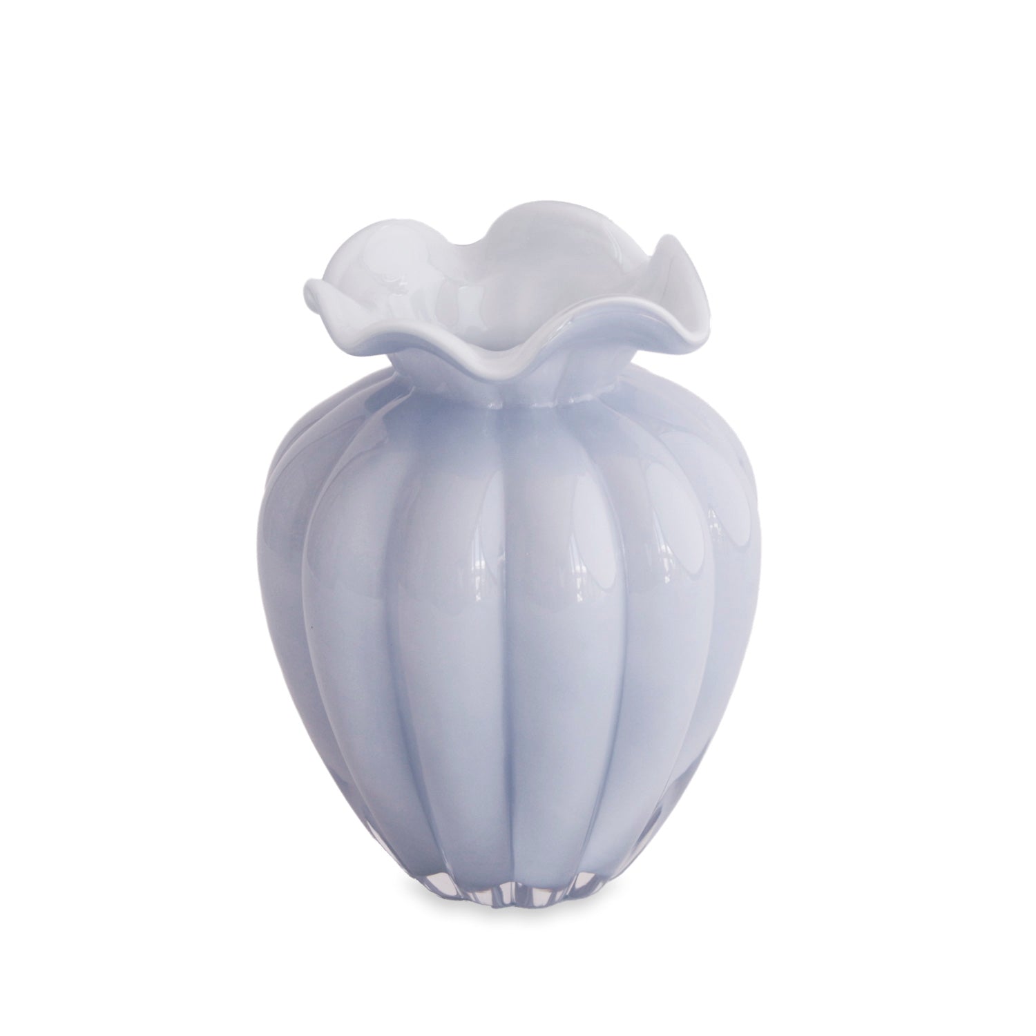 GLASS Vento Large Vase Periwinkle