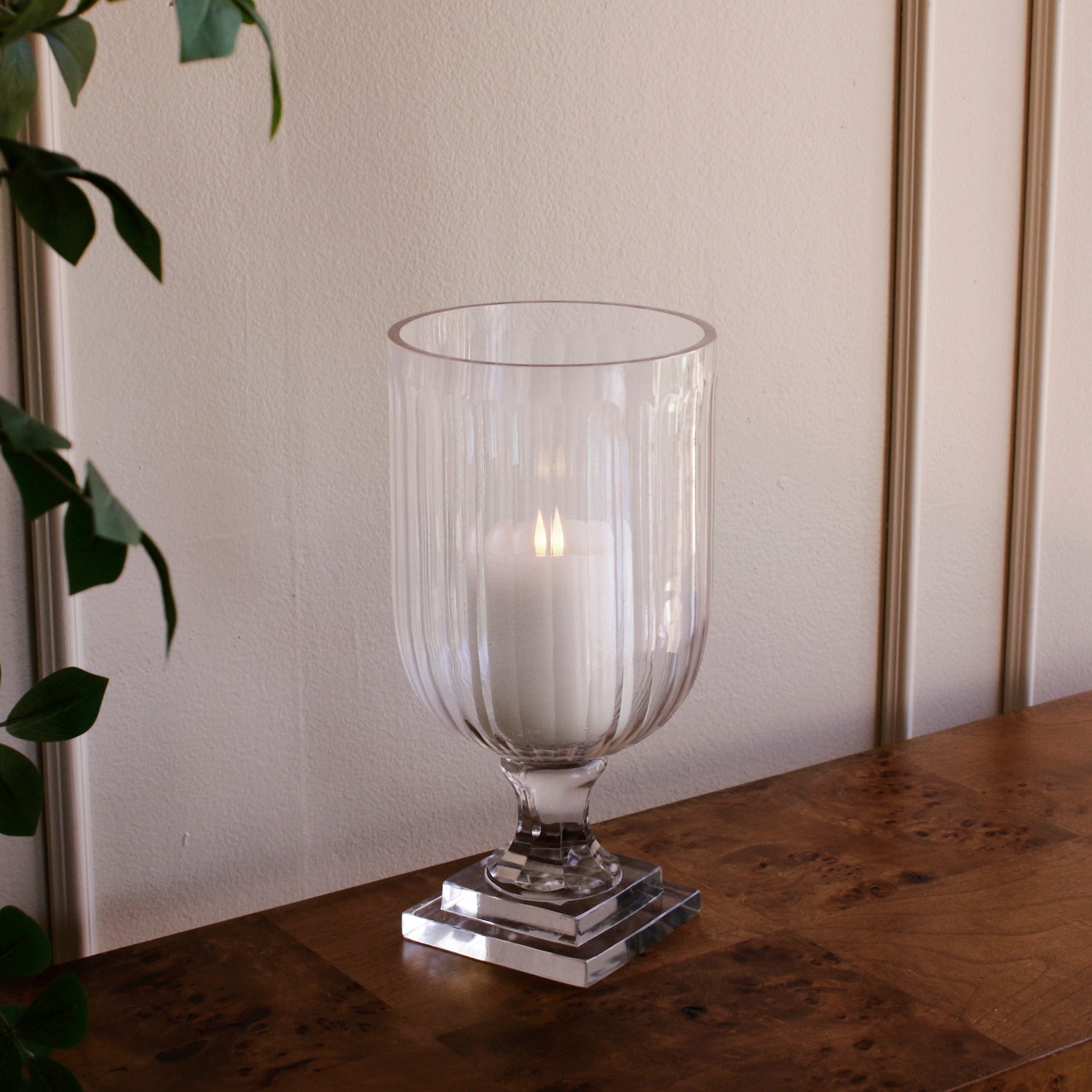 FINAL SALE - GLASS Eclat Large Hurricane Clear