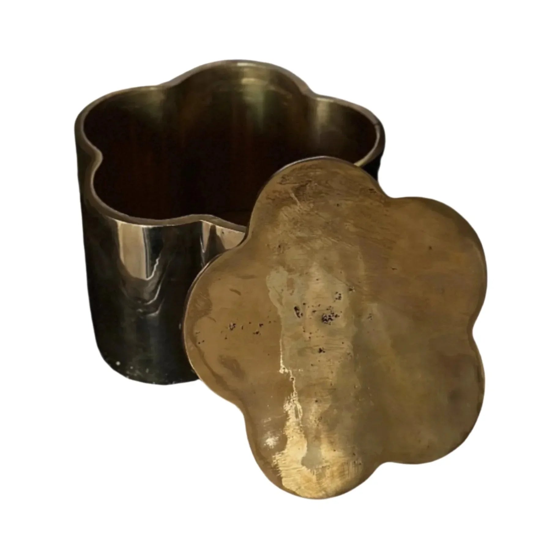 Bud Box in Brass with Lid - The Mayfair Hall