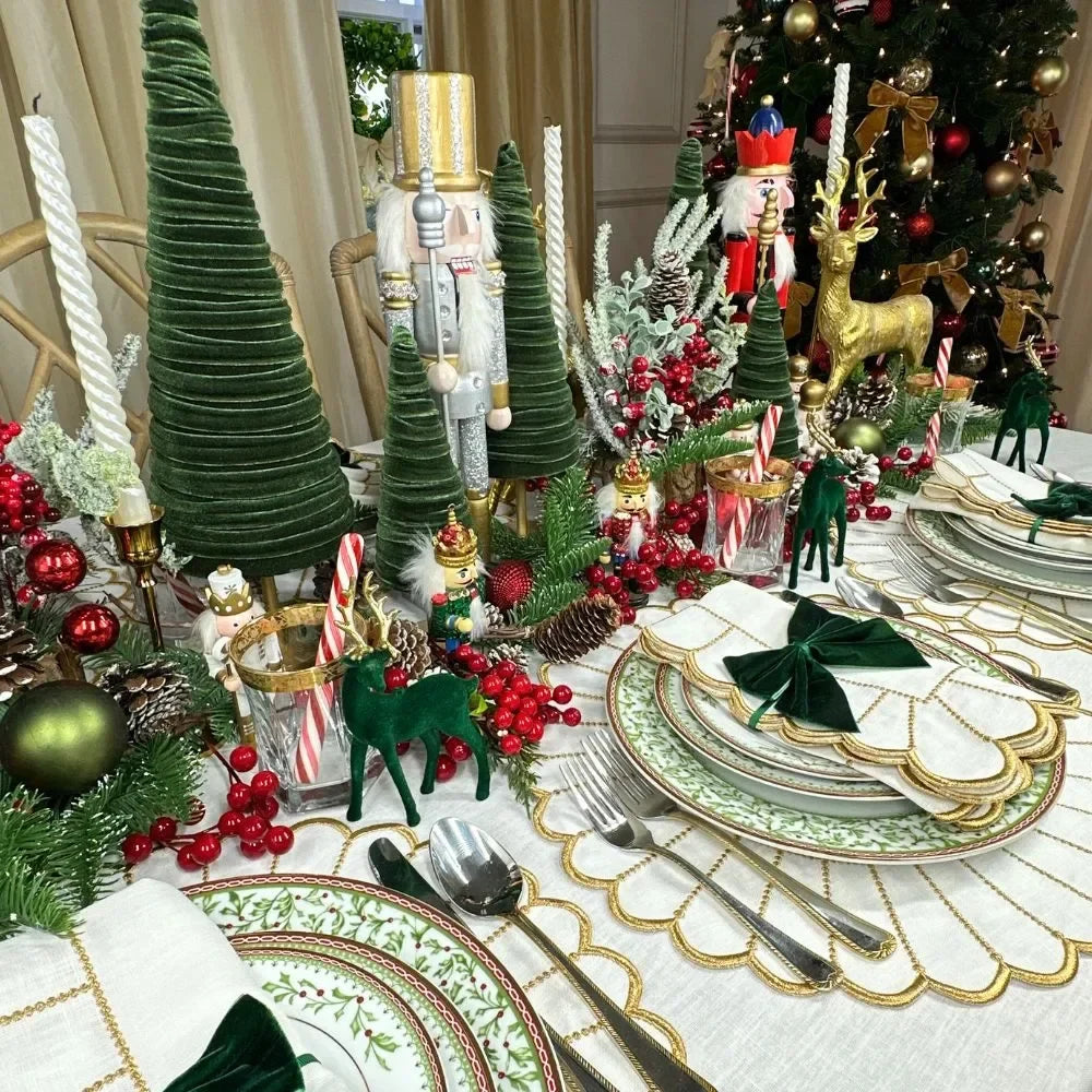 White Linen Ruffle - Tablecloth - The Mayfair Hall