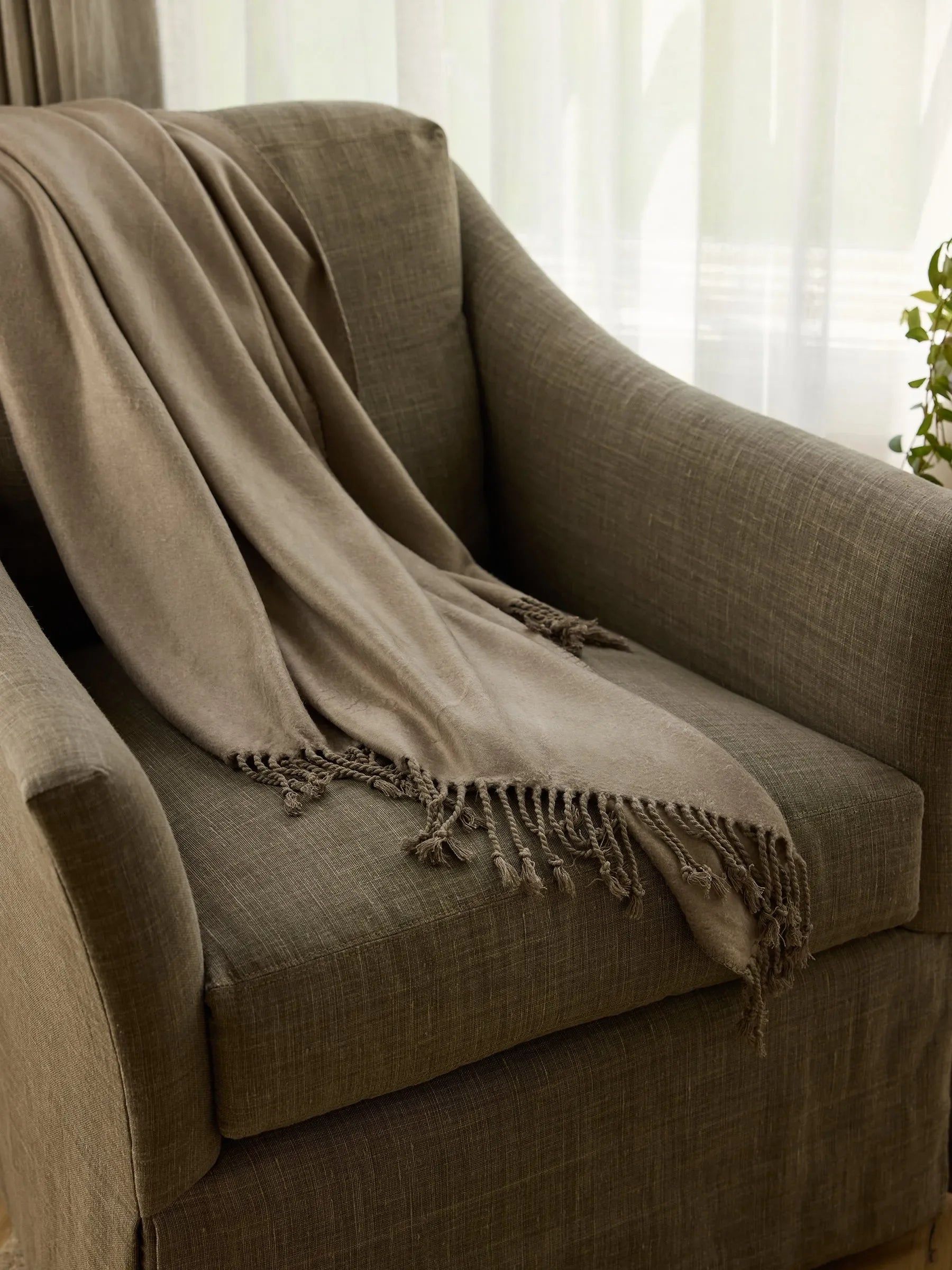Bamboo Tassel Throw - The Mayfair Hall