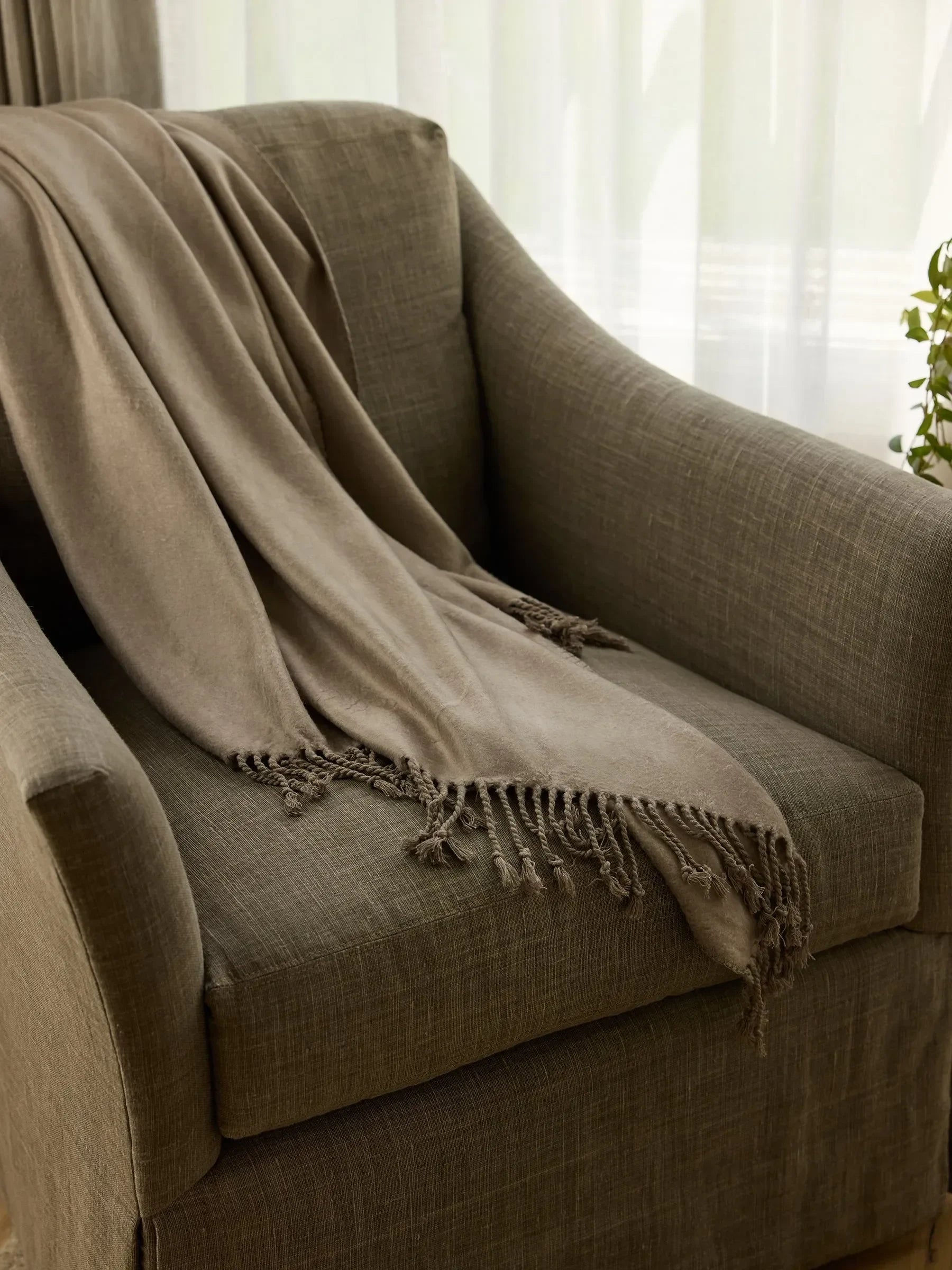 Bamboo Tassel Throw - The Mayfair Hall
