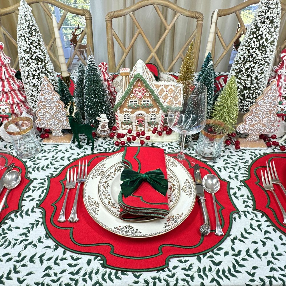 Red Christmas Belle - Placemats (Set of 4)